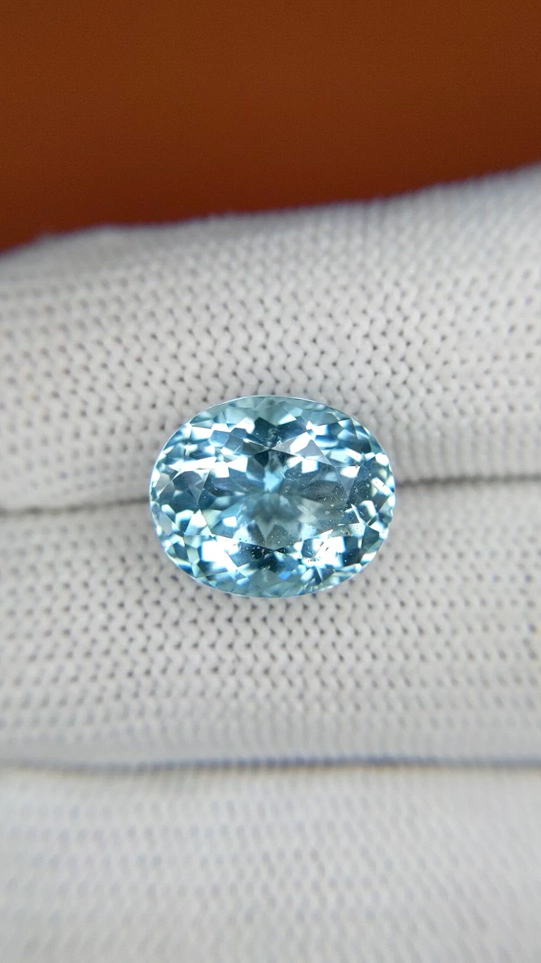7.47 Ct. Blue Aquamarine from Tanzania Size Video
