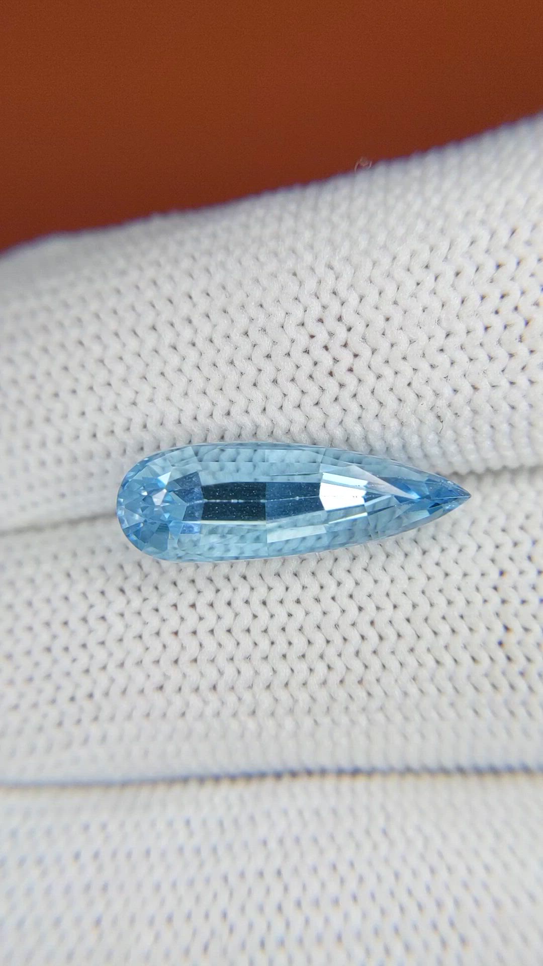 4.47 Ct. Blue Aquamarine from Tanzania Size Video