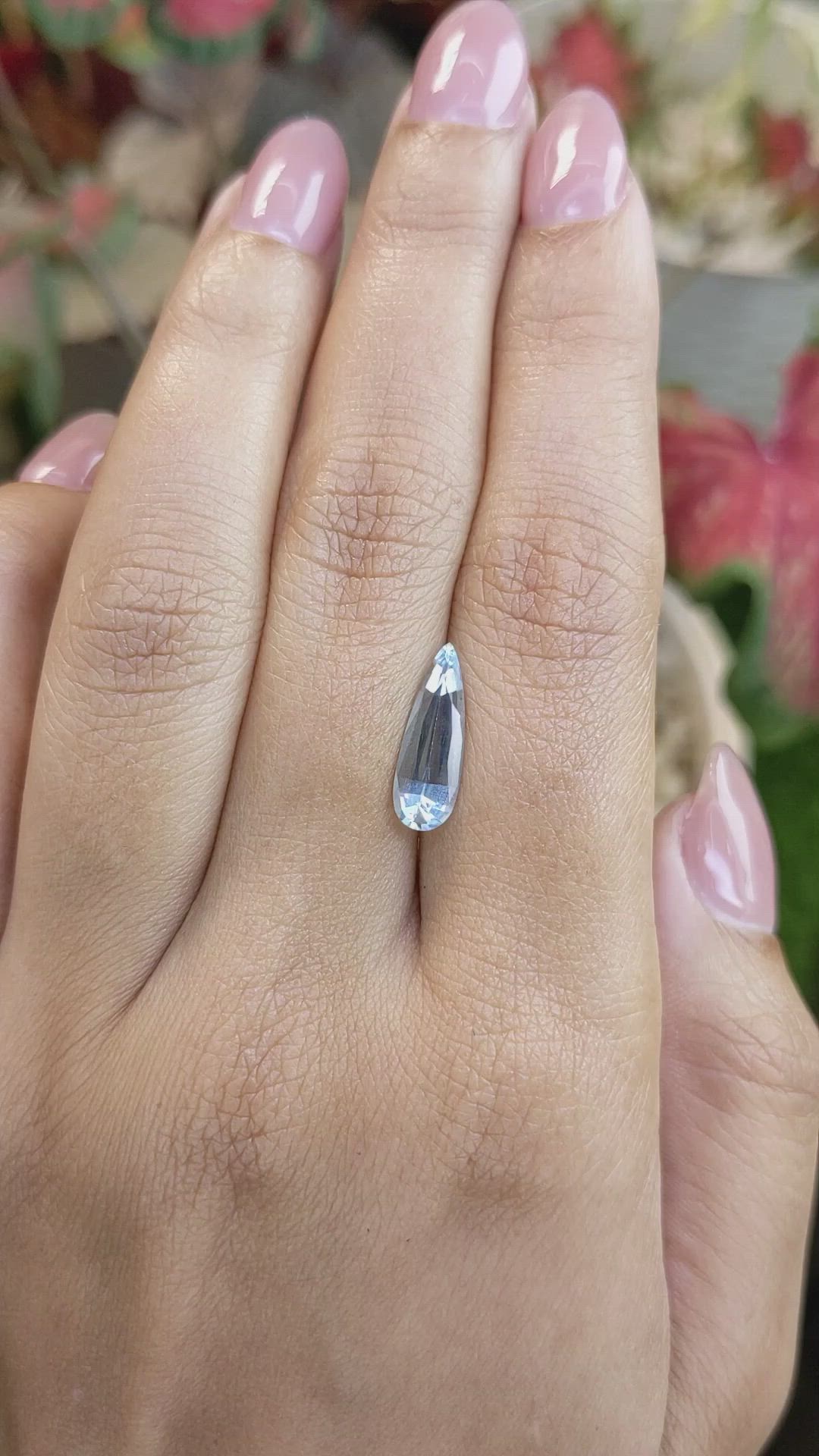 1.44 Ct. Blue Aquamarine from Tanzania Size Video