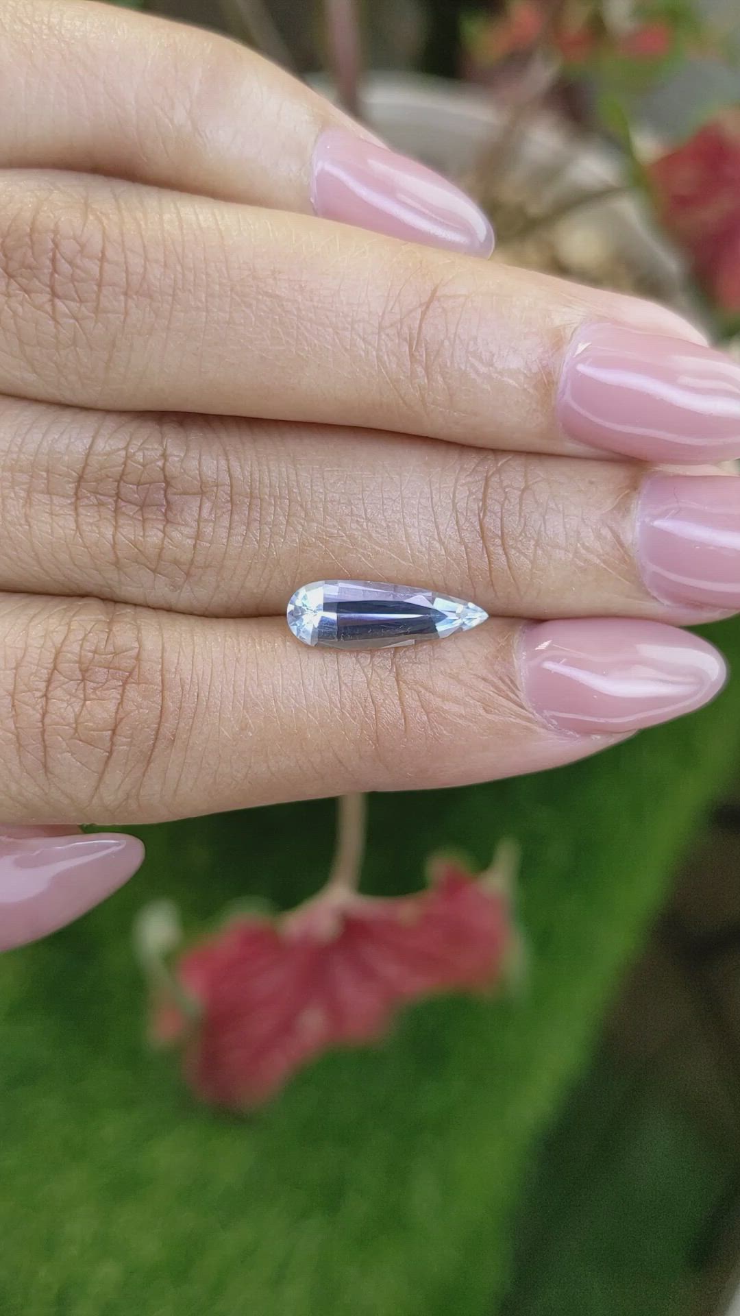 1.44 Ct. Blue Aquamarine from Tanzania Size Video