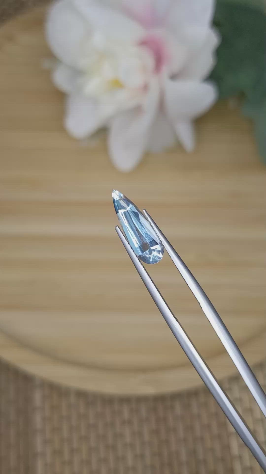 1.44 Ct. Blue Aquamarine from Tanzania Size Video