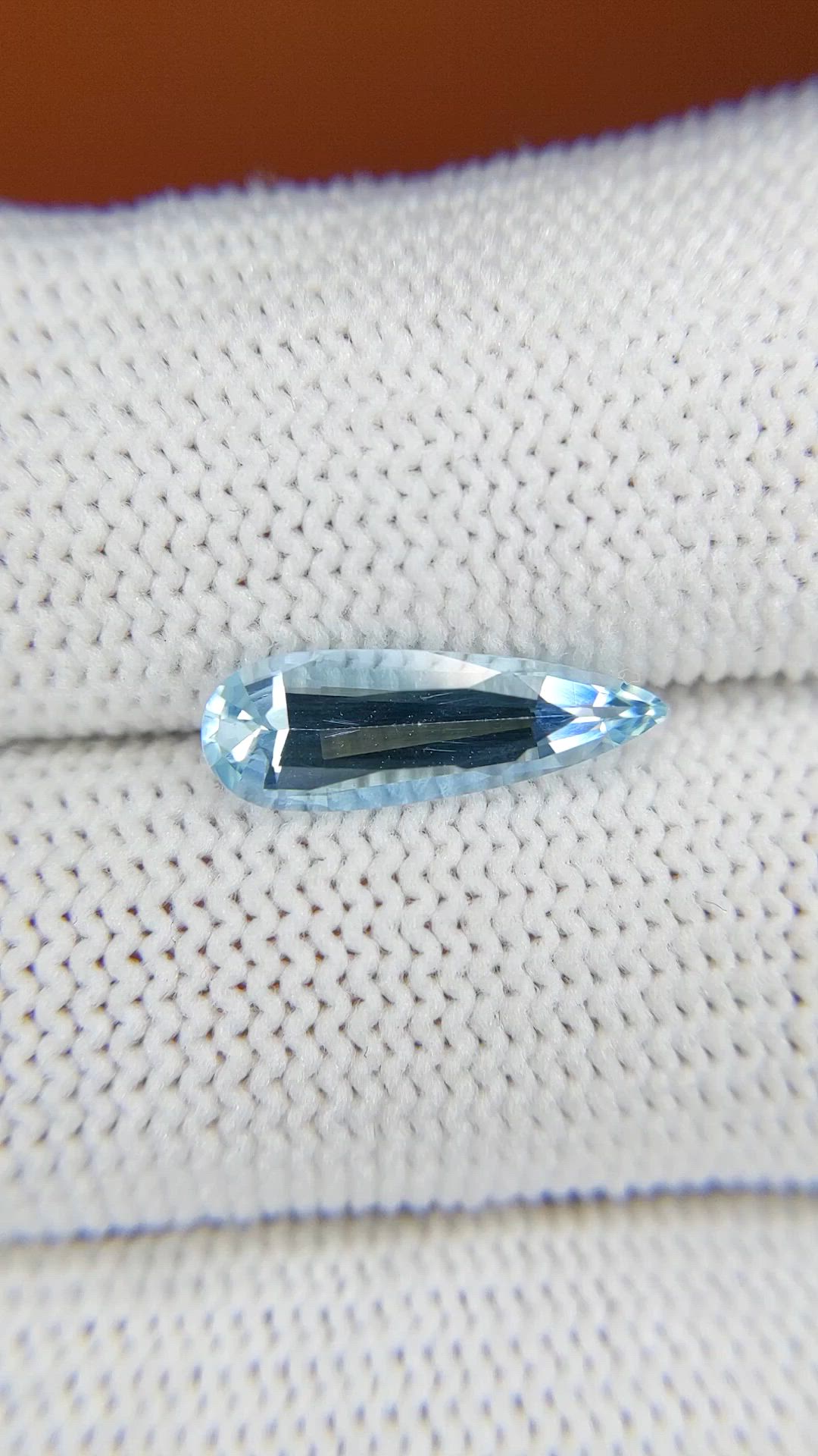 1.44 Ct. Blue Aquamarine from Tanzania Size Video