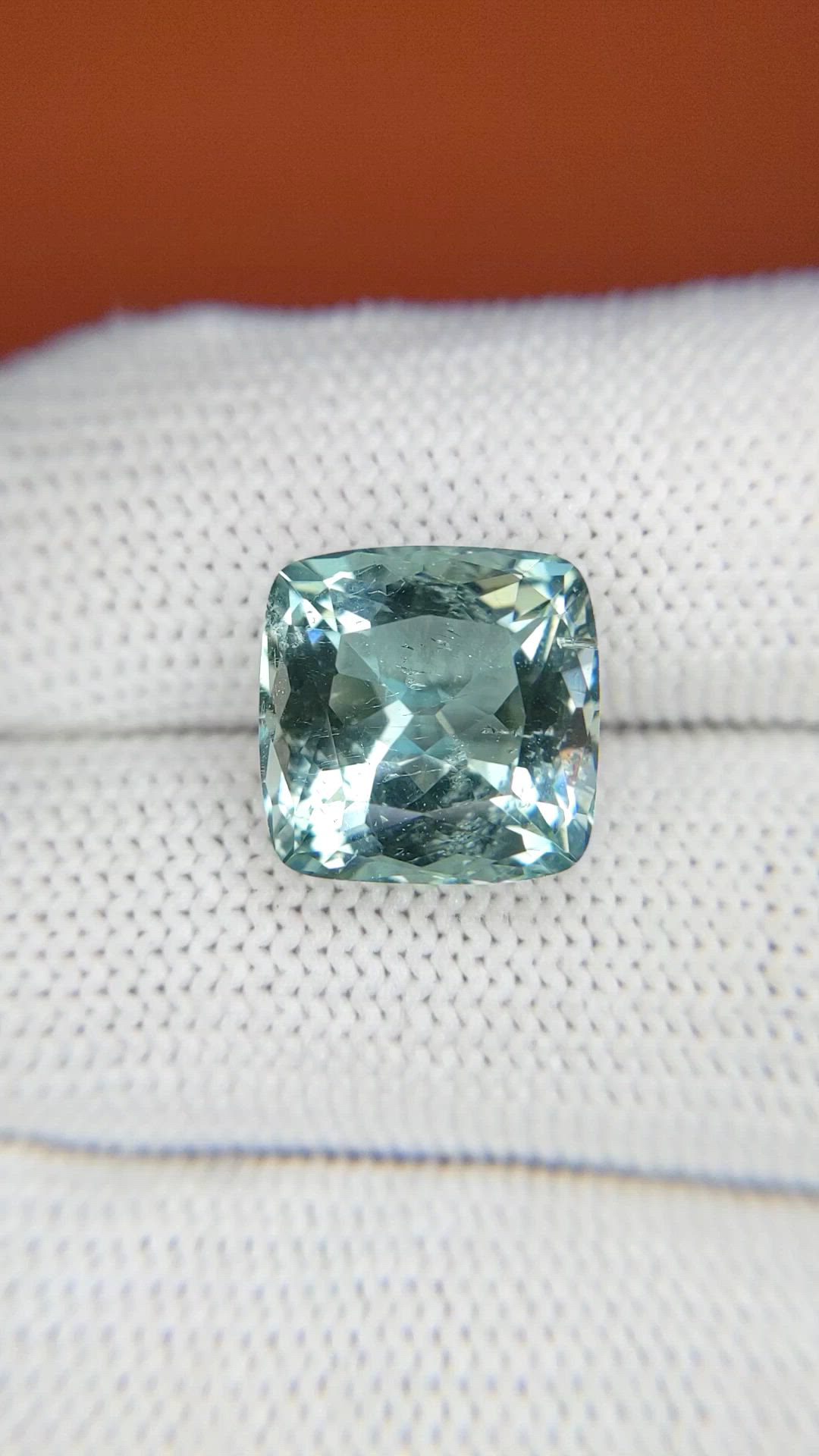 6.61 Ct. Bluish Green Aquamarine from Tanzania Size Video