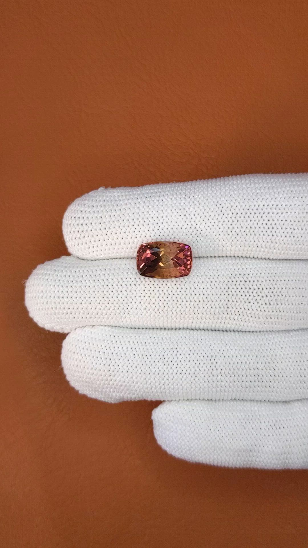 5.58 Ct. Brownish Pink Tourmaline from Tanzania Size Video