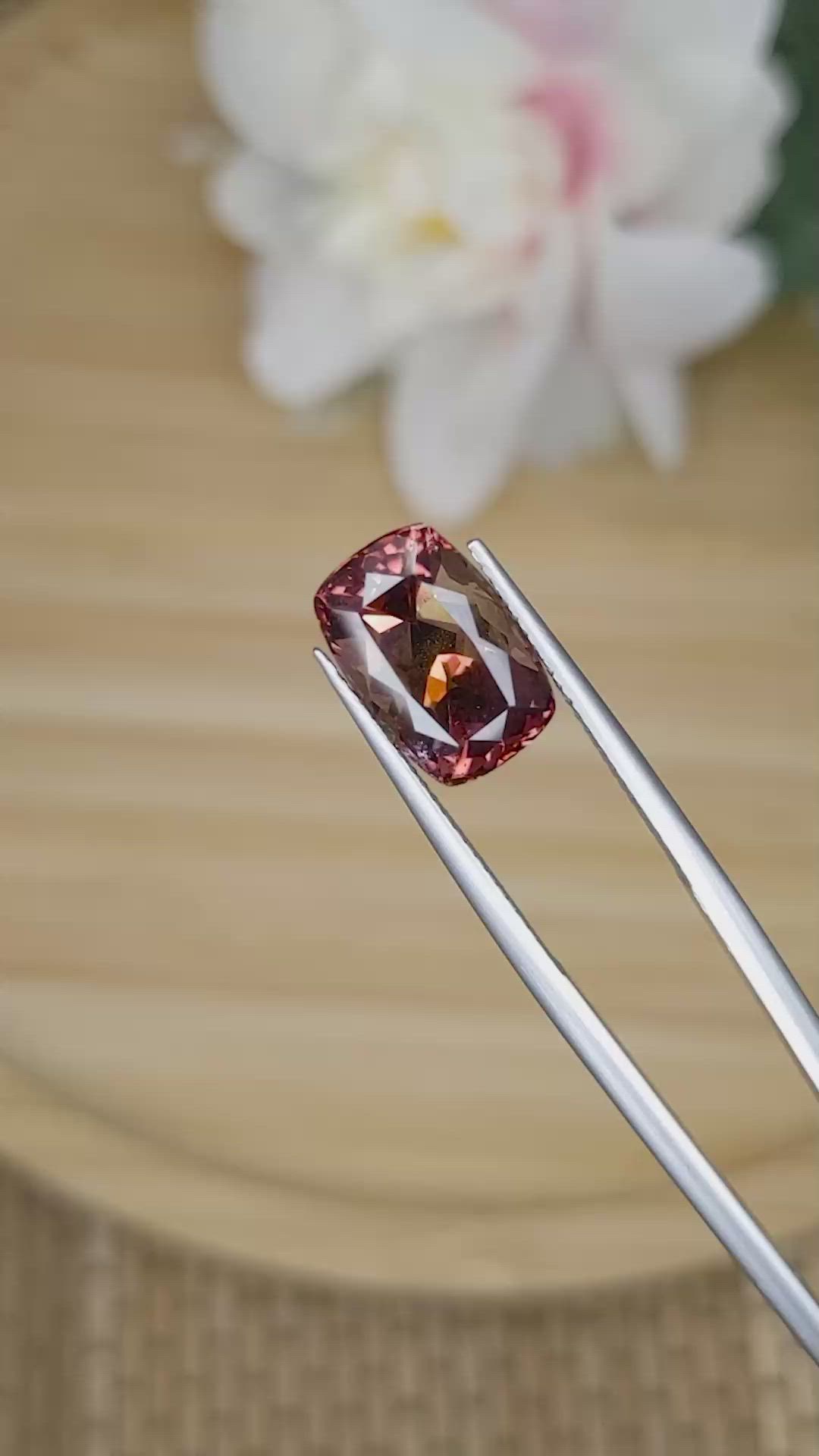 5.58 Ct. Brownish Pink Tourmaline from Tanzania Size Video