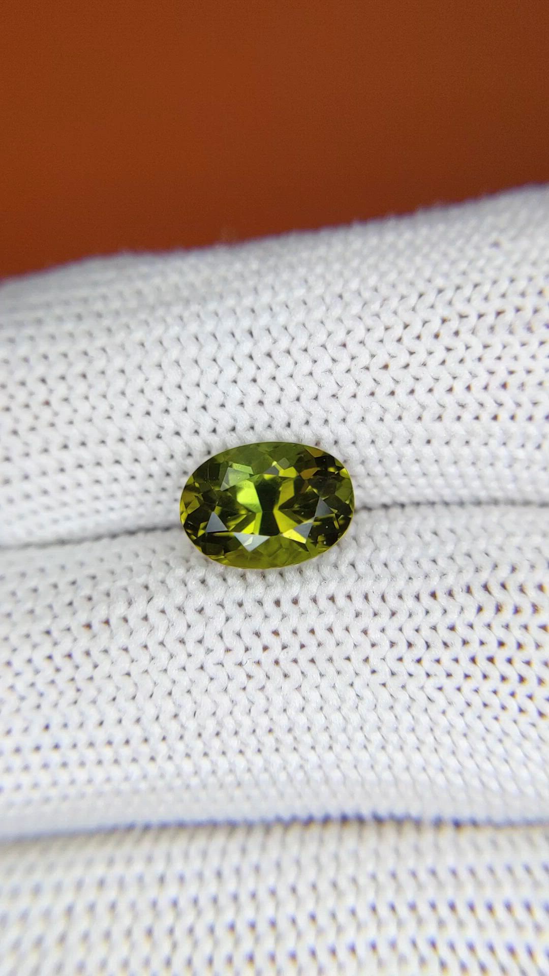 2.26 Ct. Brownish Green Tourmaline from Tanzania Size Video