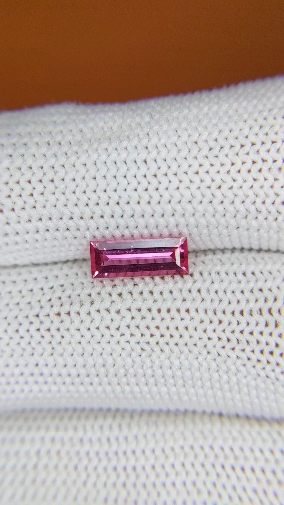 1.10 Ct. Pink Tourmaline from Tanzania Size Video