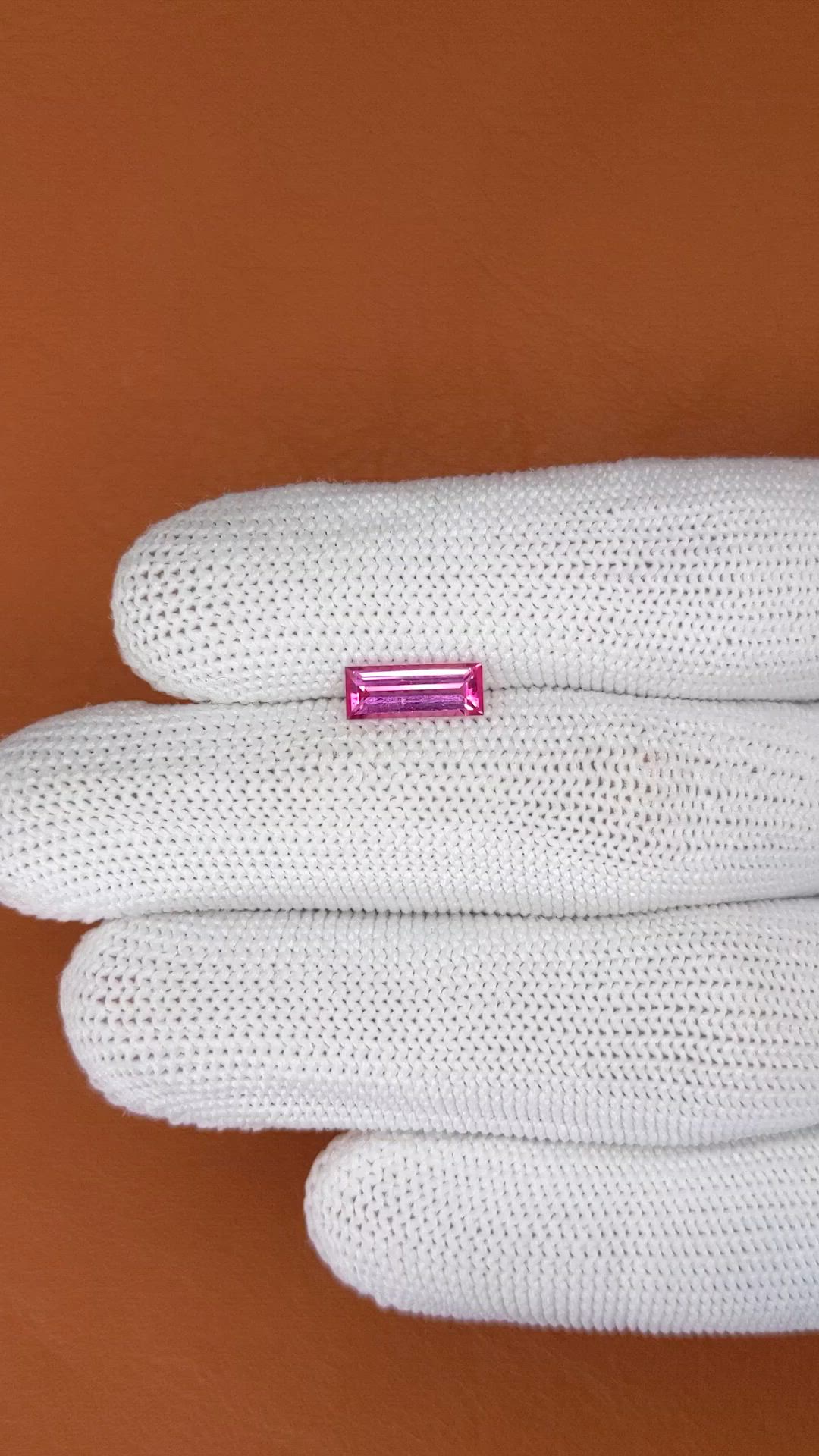 1.10 Ct. Pink Tourmaline from Tanzania Size Video