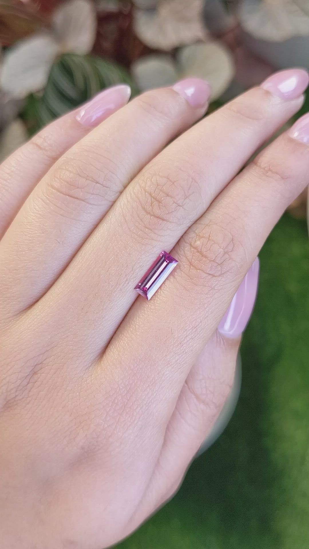1.10 Ct. Pink Tourmaline from Tanzania Size Video