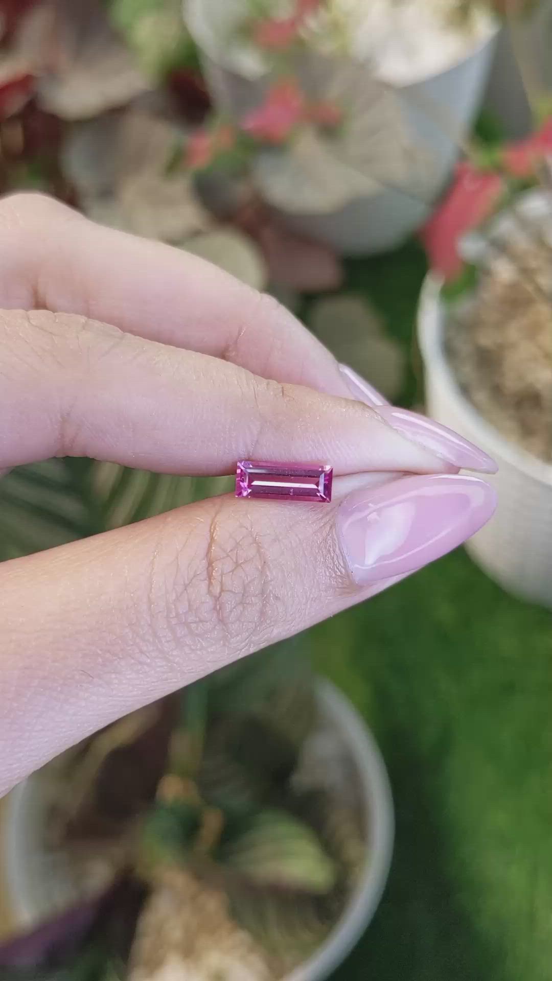 1.10 Ct. Pink Tourmaline from Tanzania Size Video