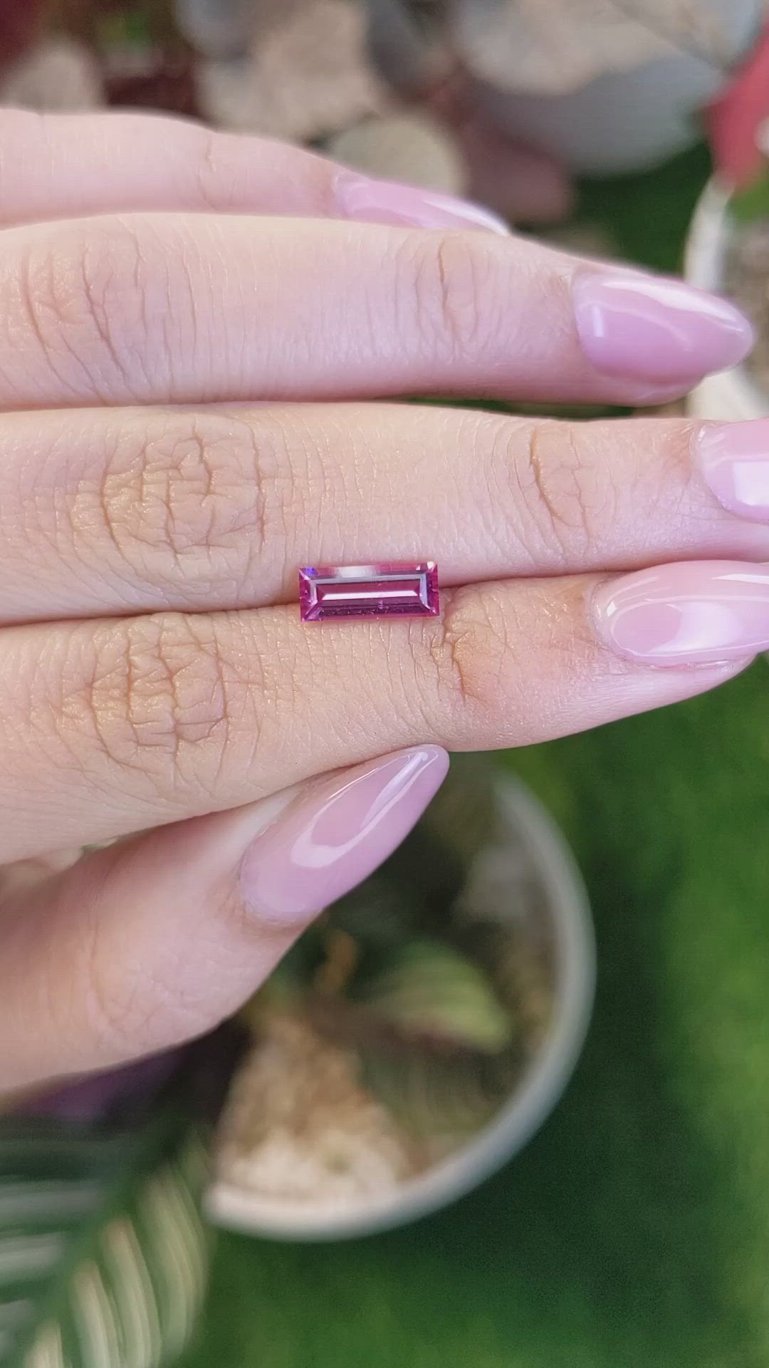 1.10 Ct. Pink Tourmaline from Tanzania Size Video