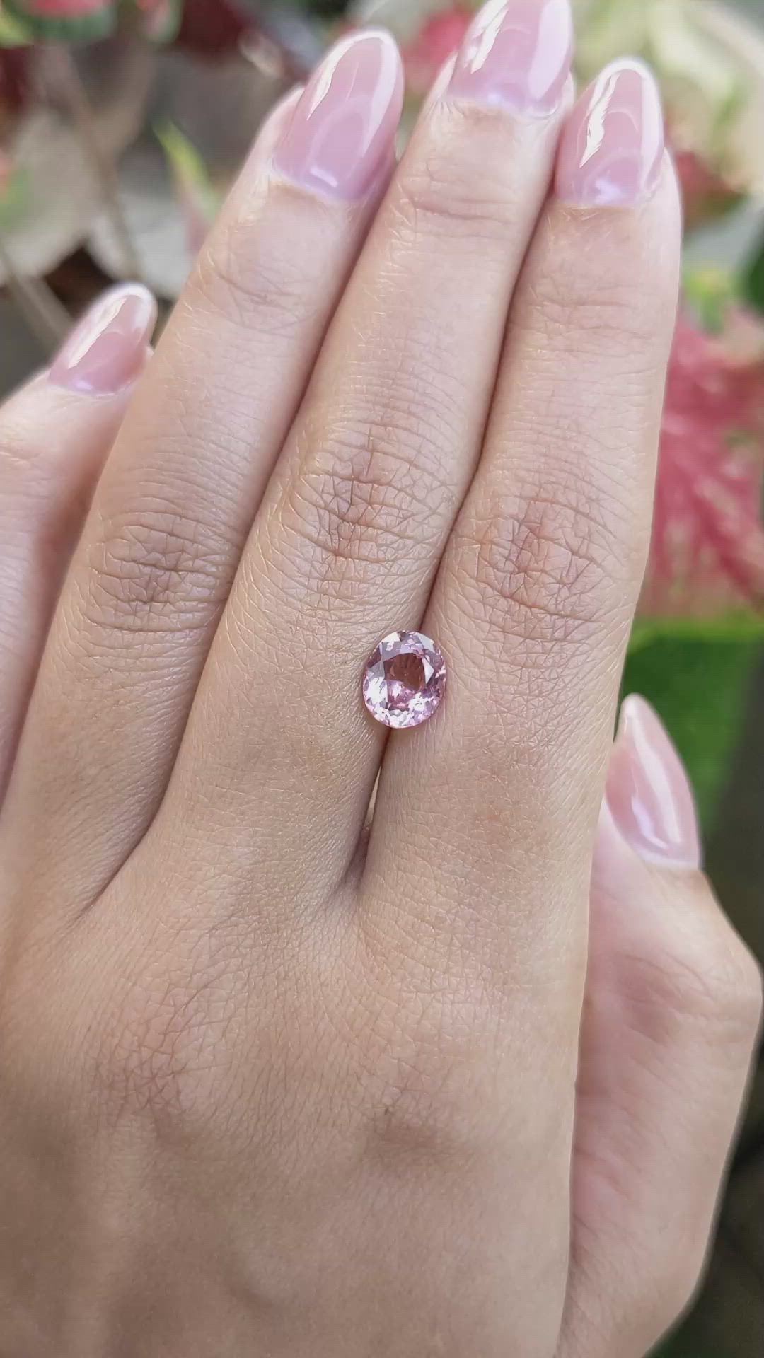 1.67 Ct. Pink Tourmaline from Tanzania Size Video