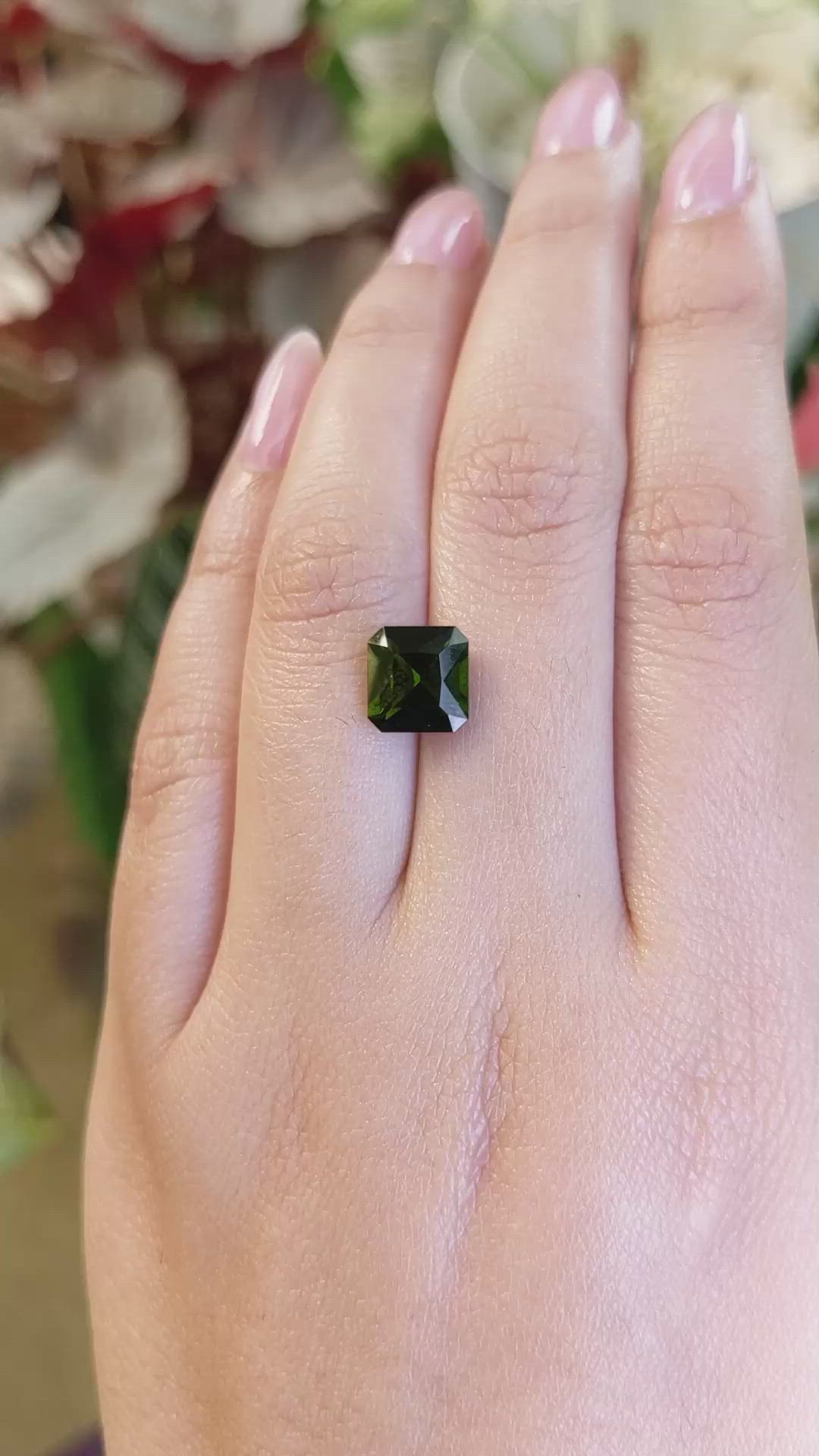 2.69 Ct. Green Tourmaline from Tanzania Size Video