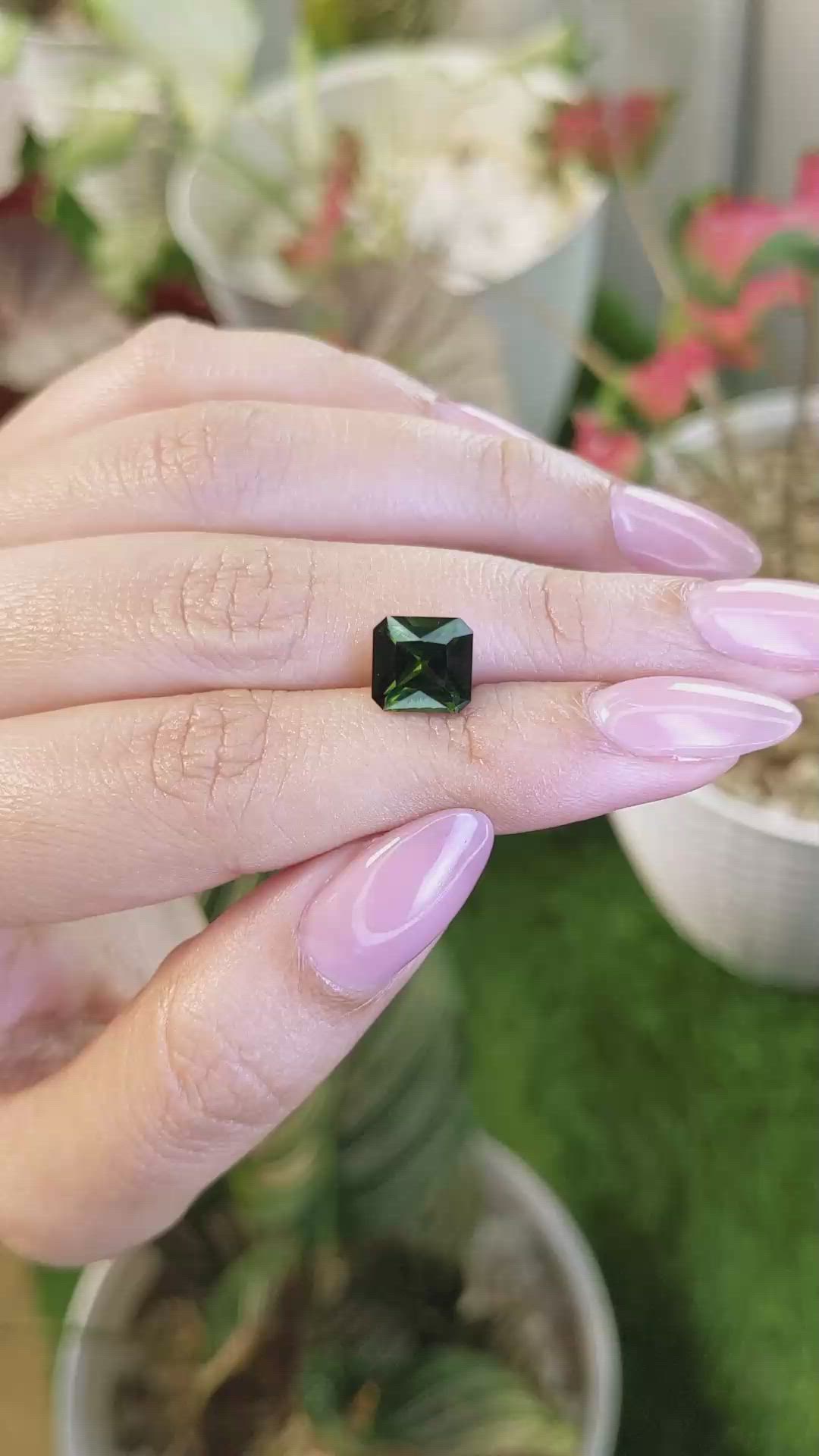 2.69 Ct. Green Tourmaline from Tanzania Size Video