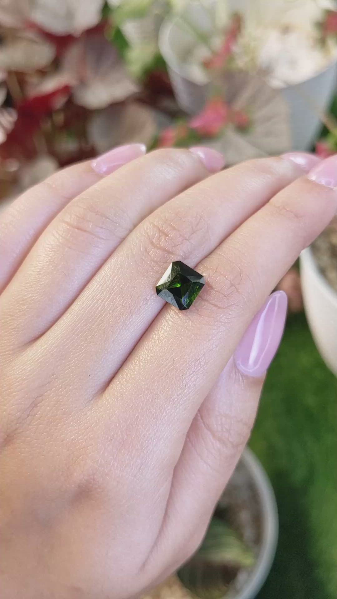 2.69 Ct. Green Tourmaline from Tanzania Size Video