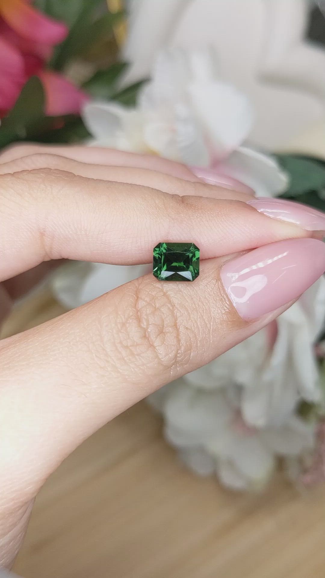 1.51 Ct. Green Tourmaline from Tanzania Size Video