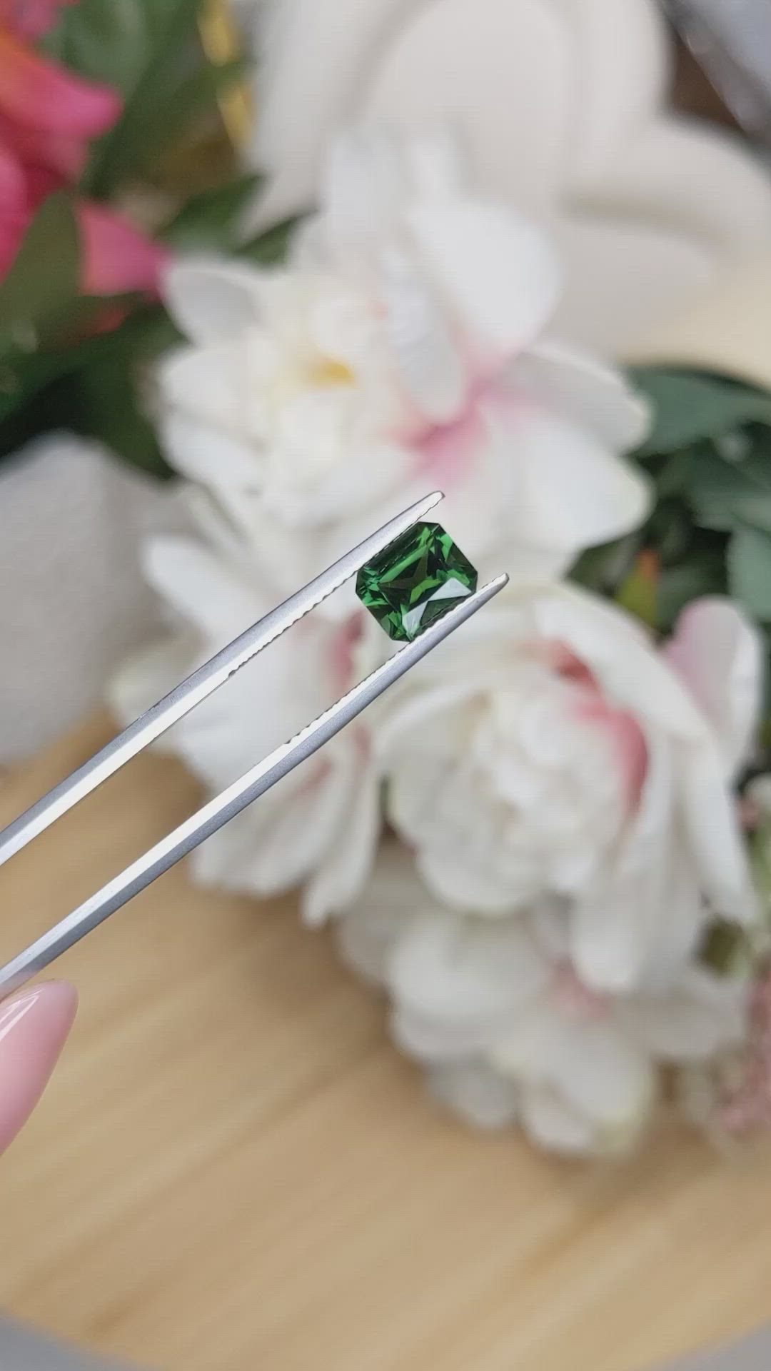 1.51 Ct. Green Tourmaline from Tanzania Size Video