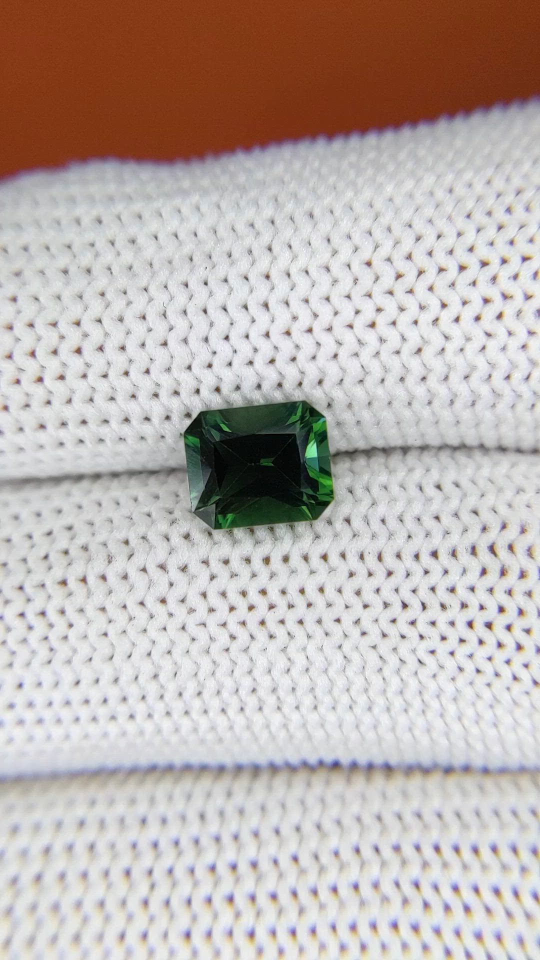 1.51 Ct. Green Tourmaline from Tanzania Size Video