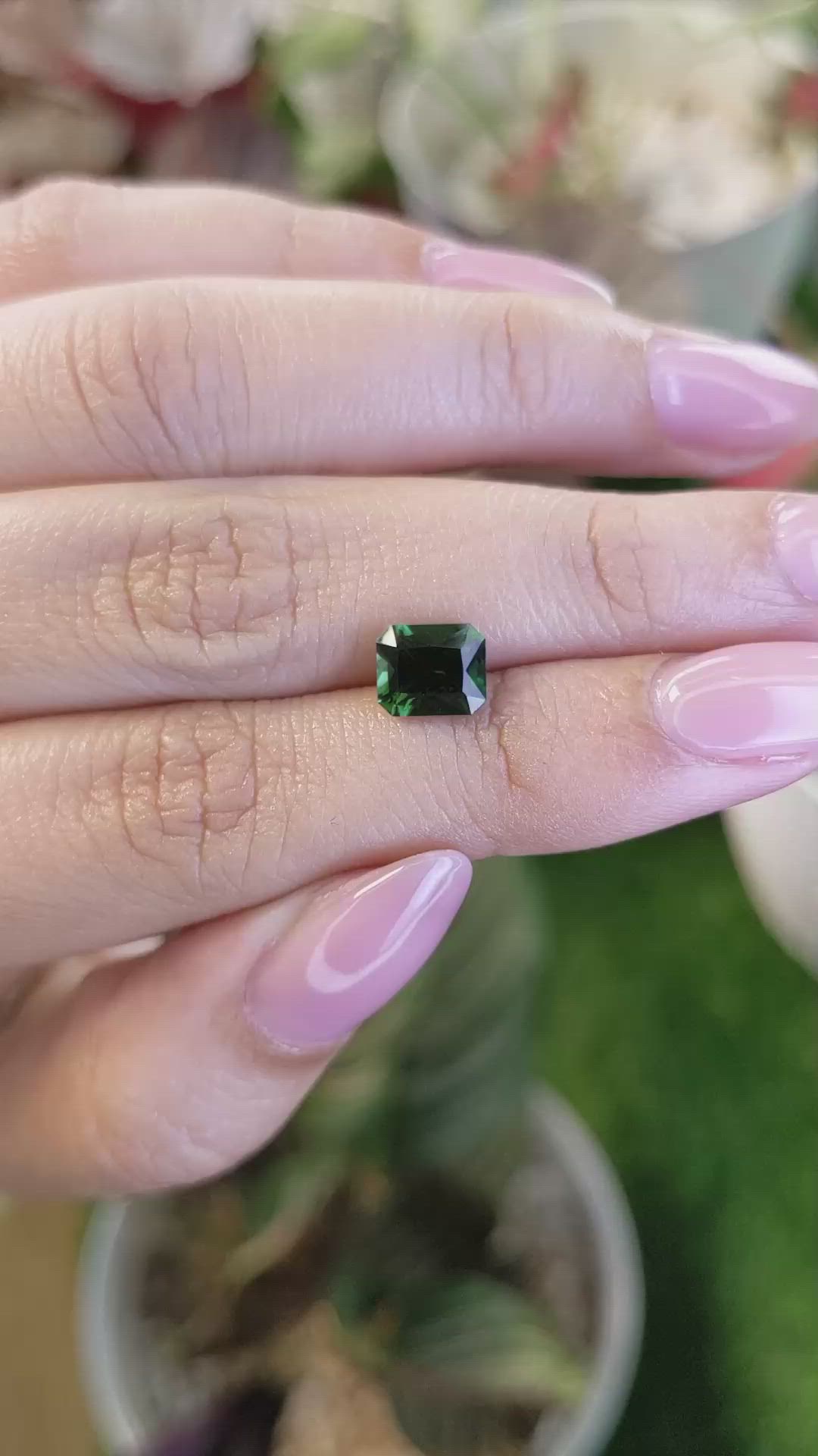 1.51 Ct. Green Tourmaline from Tanzania Size Video