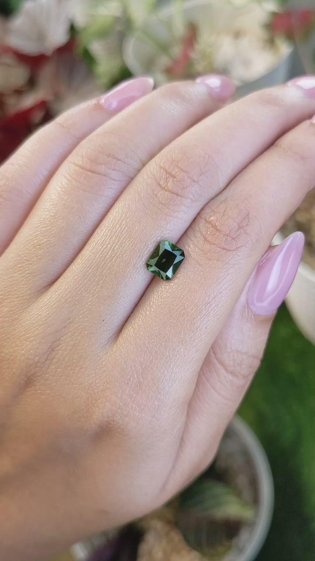 1.51 Ct. Green Tourmaline from Tanzania Size Video