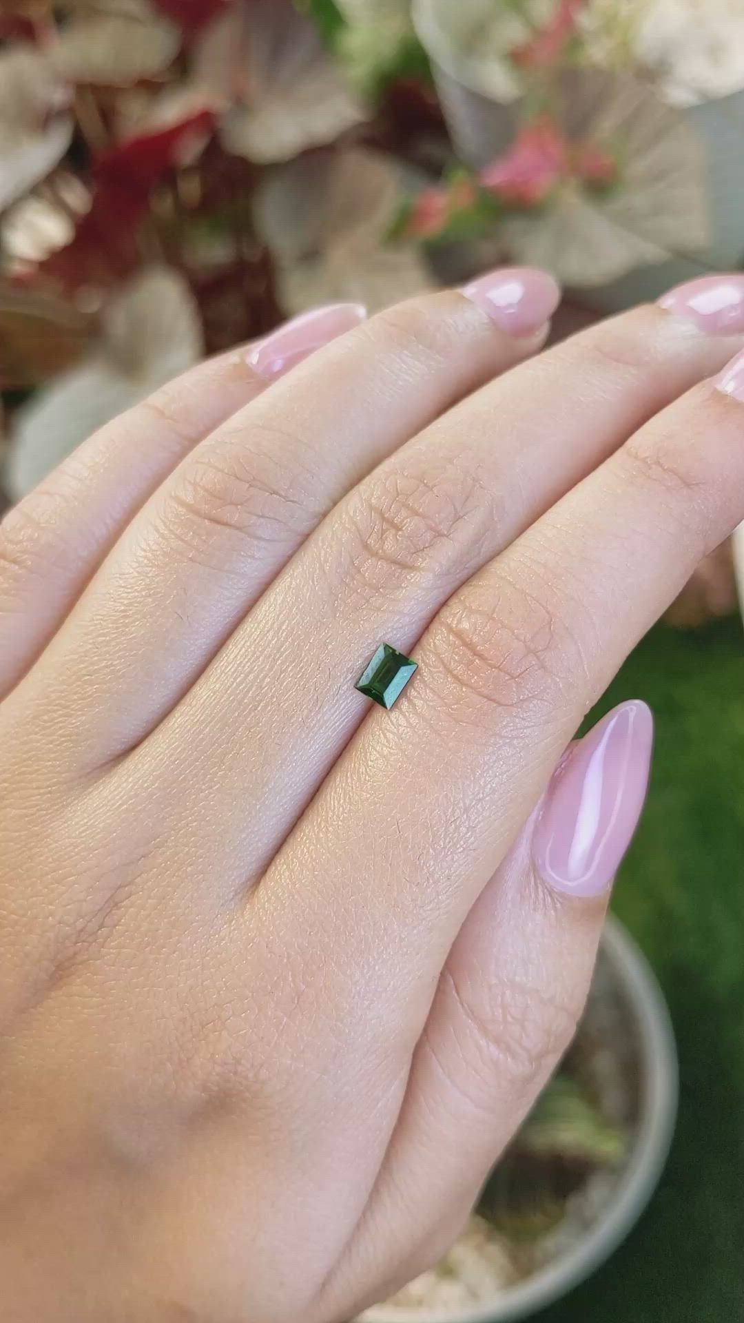 0.44 Ct. Green Tourmaline from Tanzania Size Video