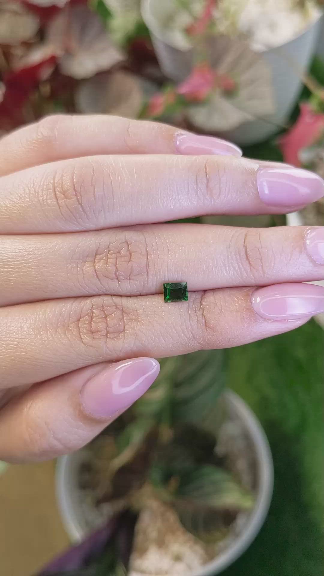 0.44 Ct. Green Tourmaline from Tanzania Size Video