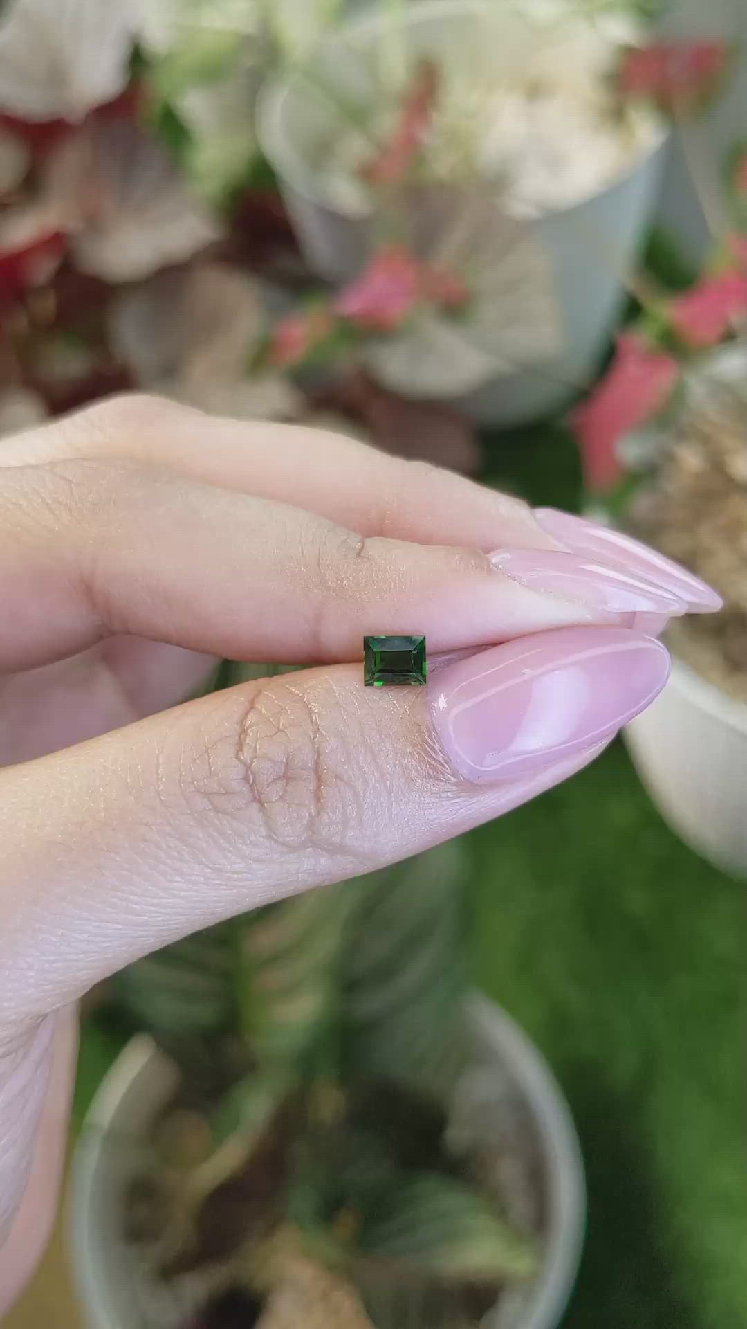 0.44 Ct. Green Tourmaline from Tanzania Size Video