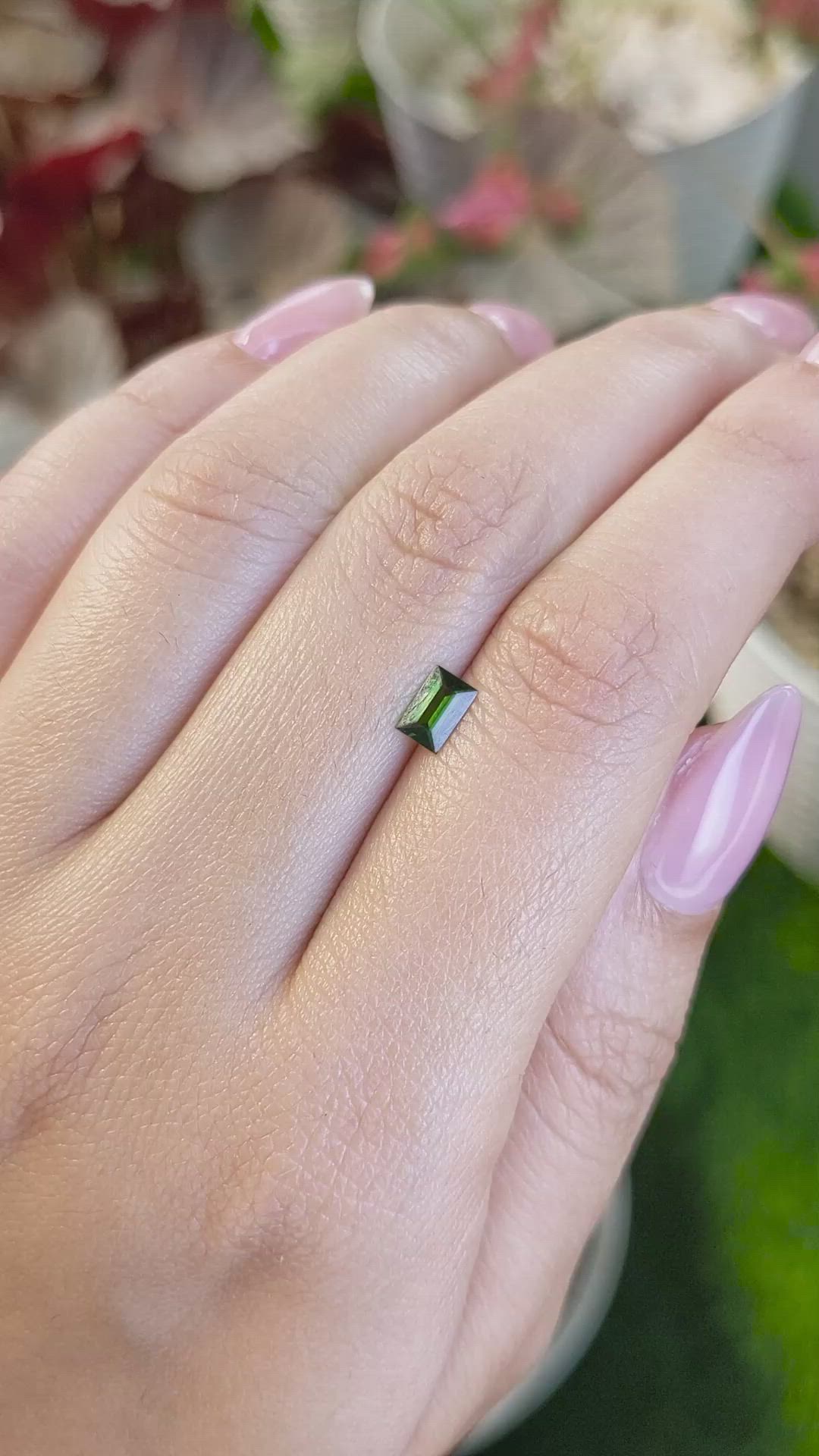 0.34 Ct. Green Tourmaline from Tanzania Size Video