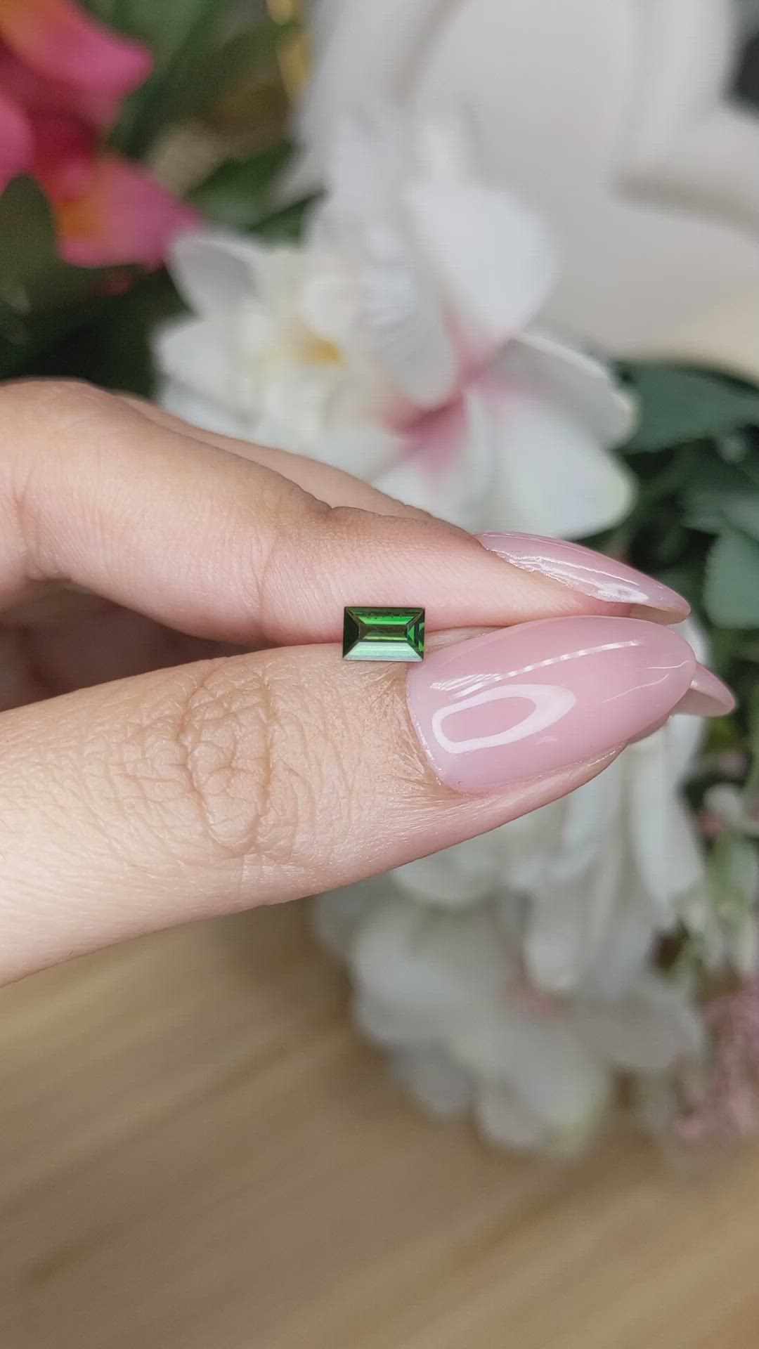 0.34 Ct. Green Tourmaline from Tanzania Size Video