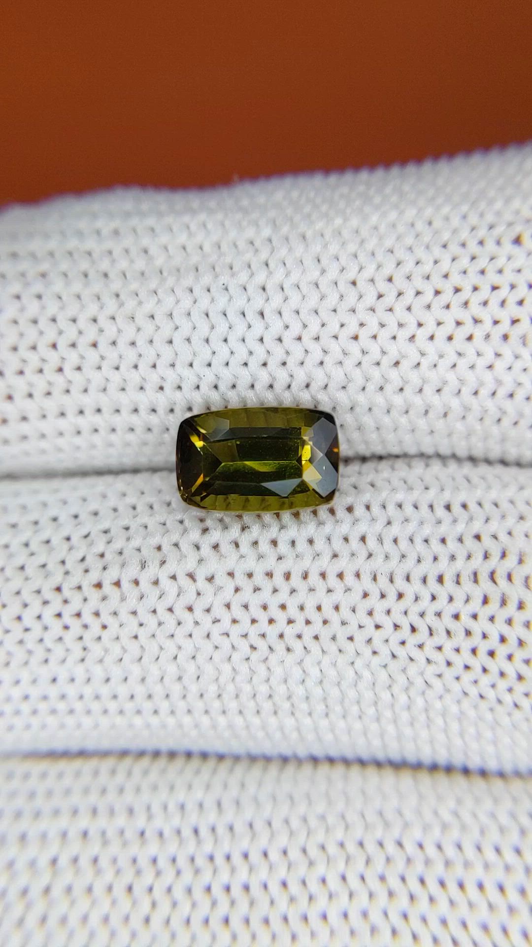 2.36 Ct. Brownish Green Andalusite from Madagascar Size Video