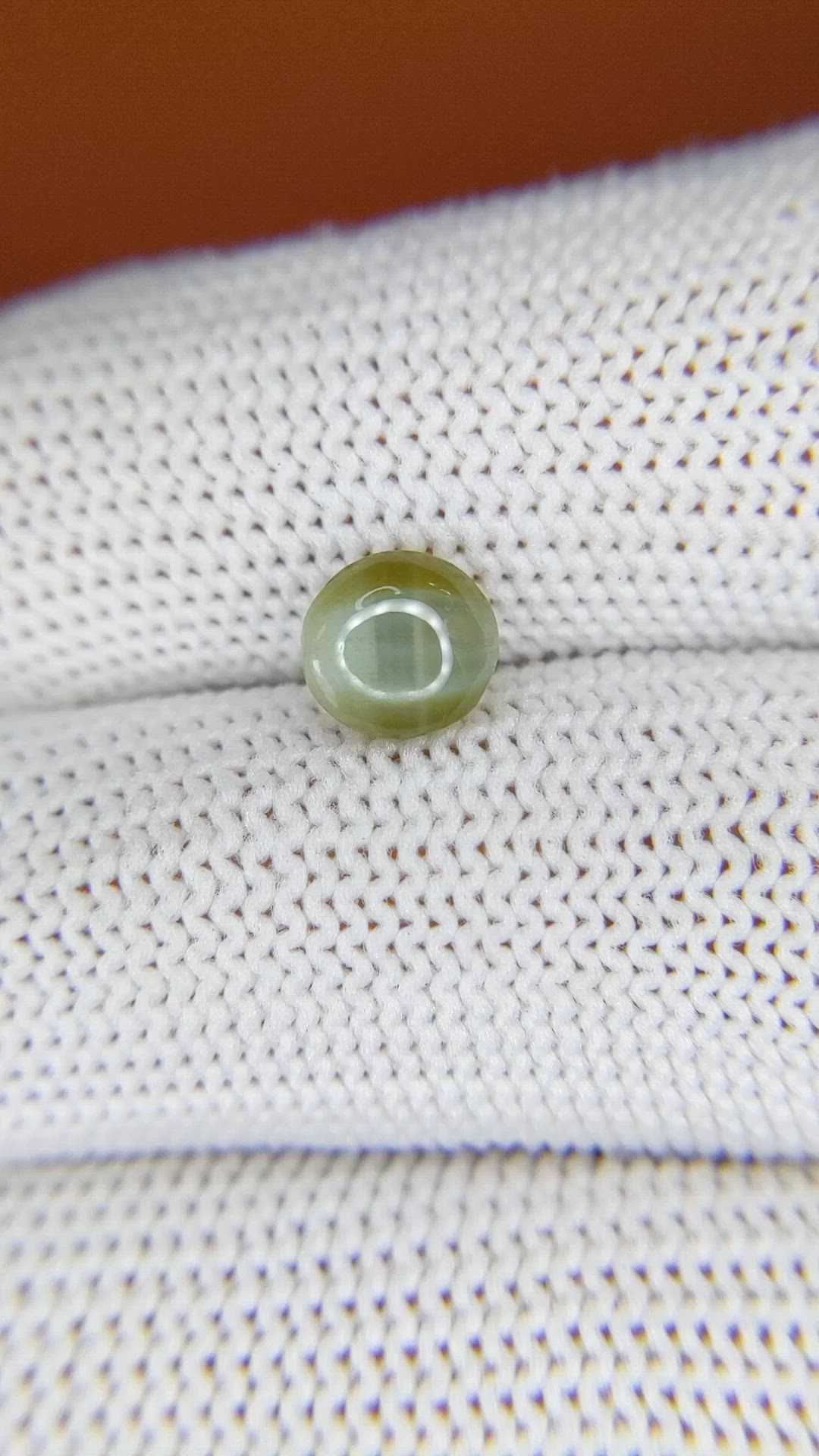1.81 Ct. Green Cabochon Chrysoberyl from Tanzania Size Video