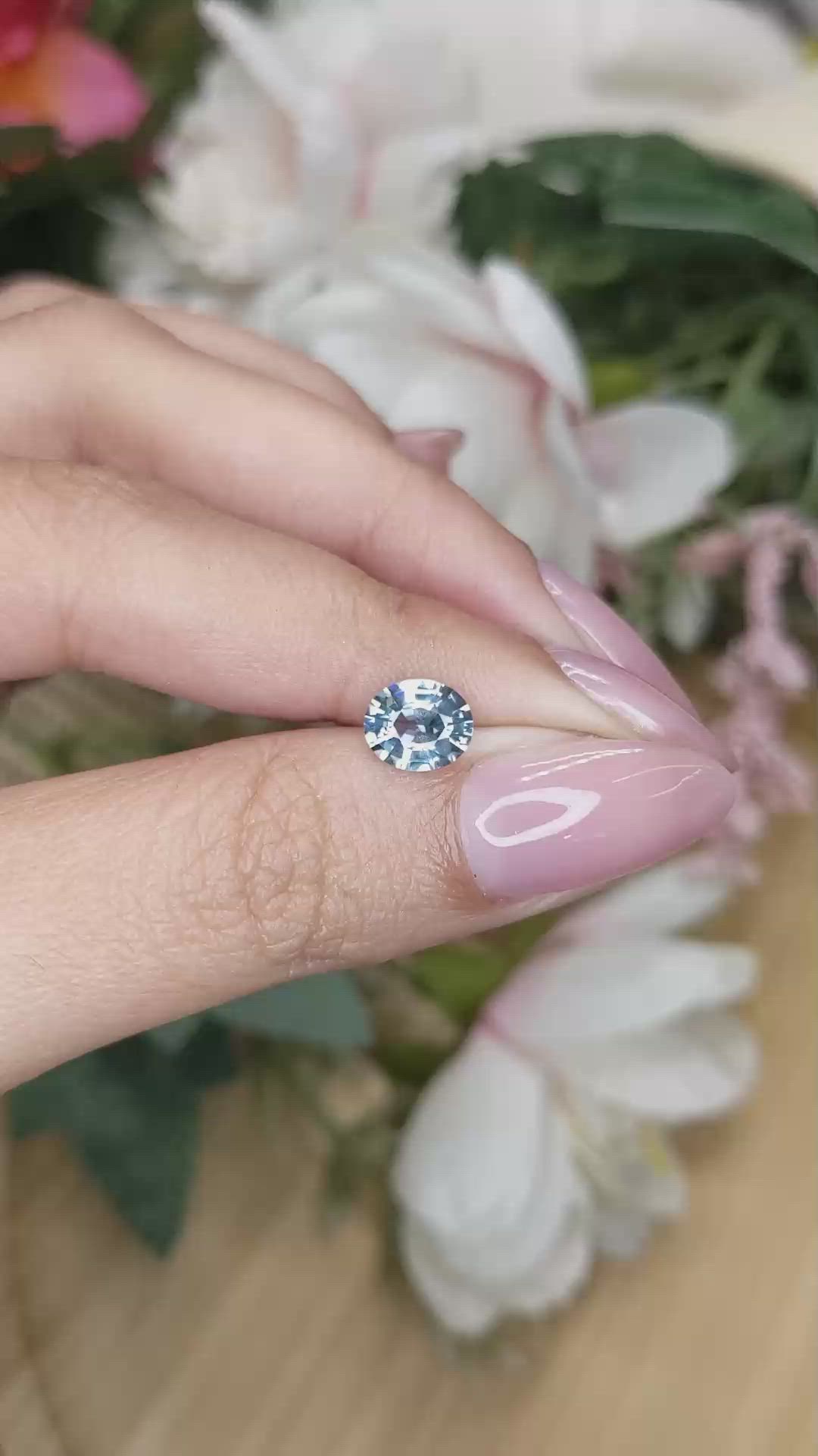 1.21 Ct. Blue Spinel from Ceylon (Sri Lanka) Size Video