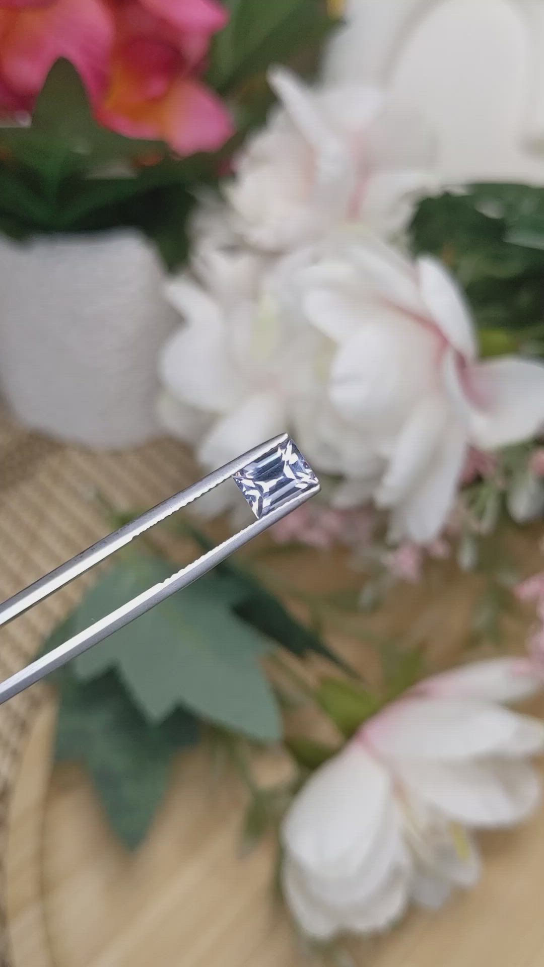 1.26 Ct. Violet Spinel from Ceylon (Sri Lanka) Size Video