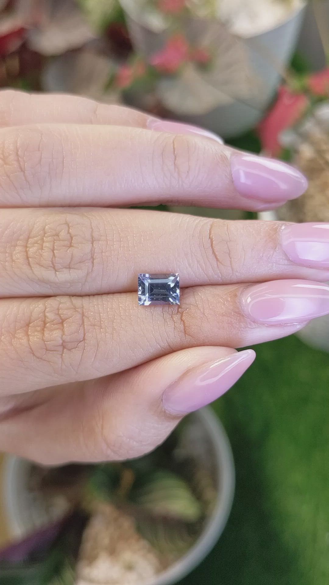 1.26 Ct. Violet Spinel from Ceylon (Sri Lanka) Size Video