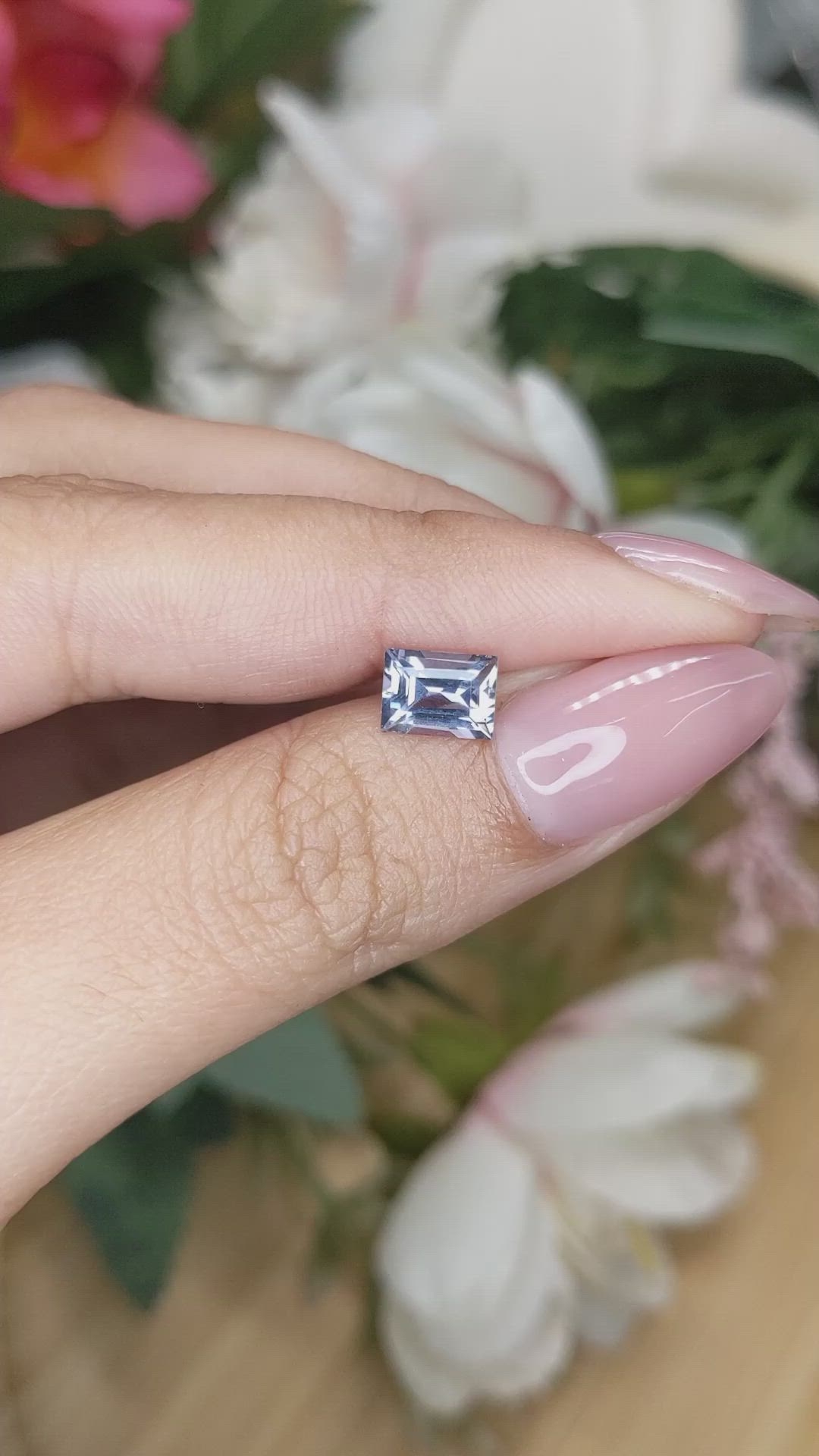 1.26 Ct. Violet Spinel from Ceylon (Sri Lanka) Size Video