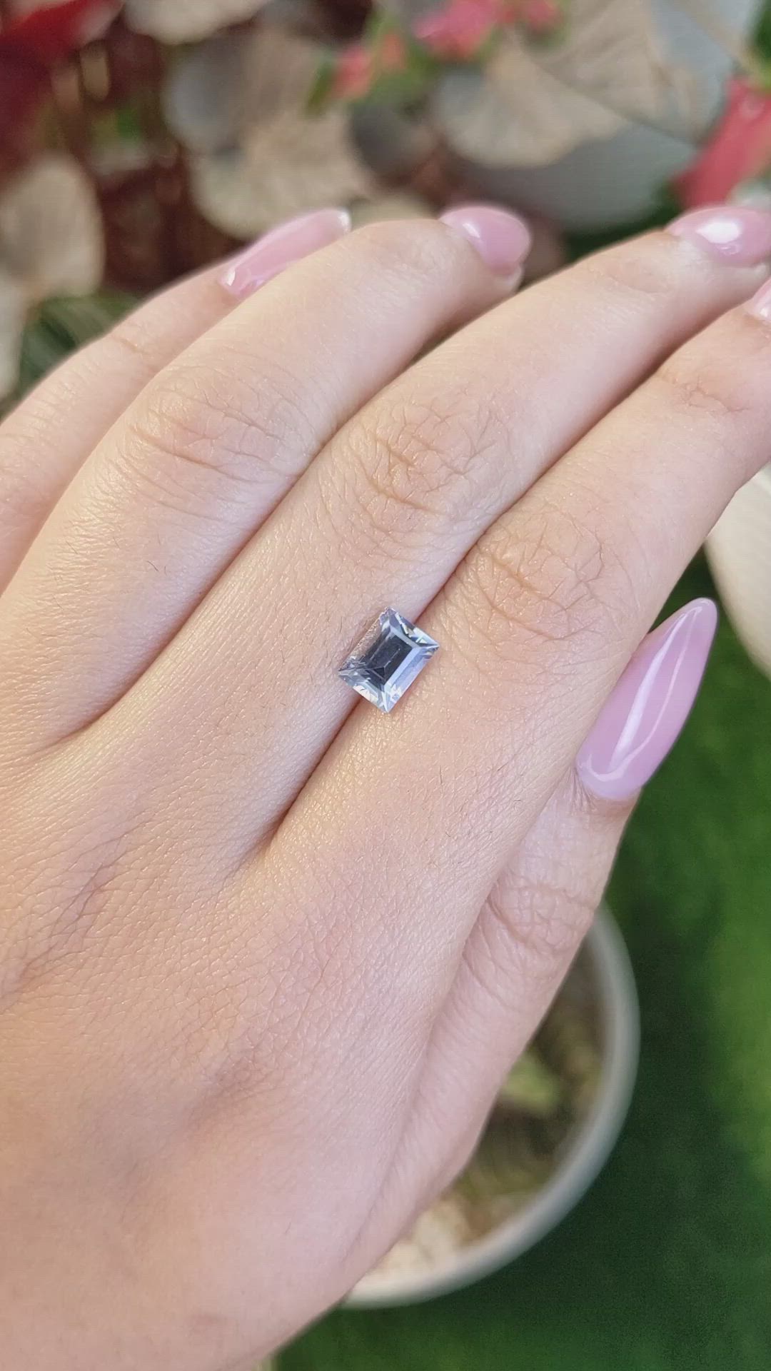 1.26 Ct. Violet Spinel from Ceylon (Sri Lanka) Size Video