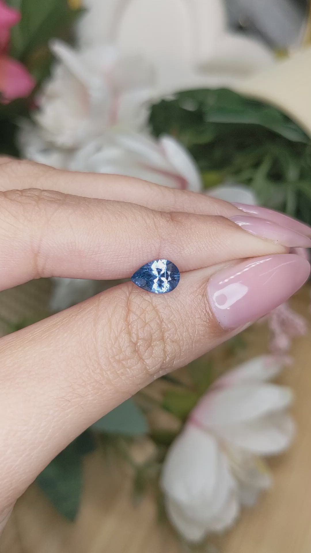 1.14 Ct. Blue Spinel from Ceylon (Sri Lanka) Size Video