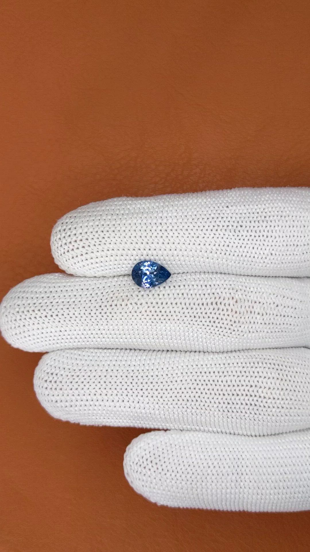 1.14 Ct. Blue Spinel from Ceylon (Sri Lanka) Size Video