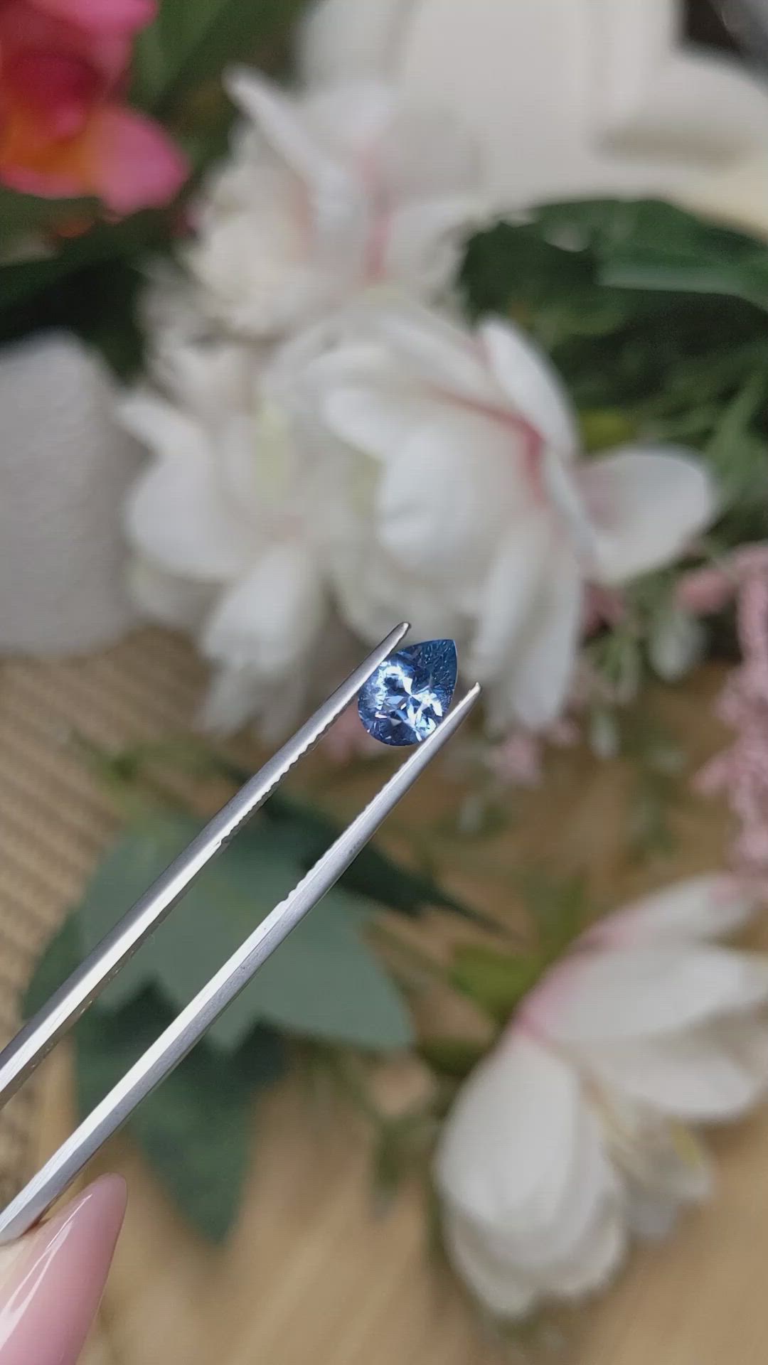 1.14 Ct. Blue Spinel from Ceylon (Sri Lanka) Size Video
