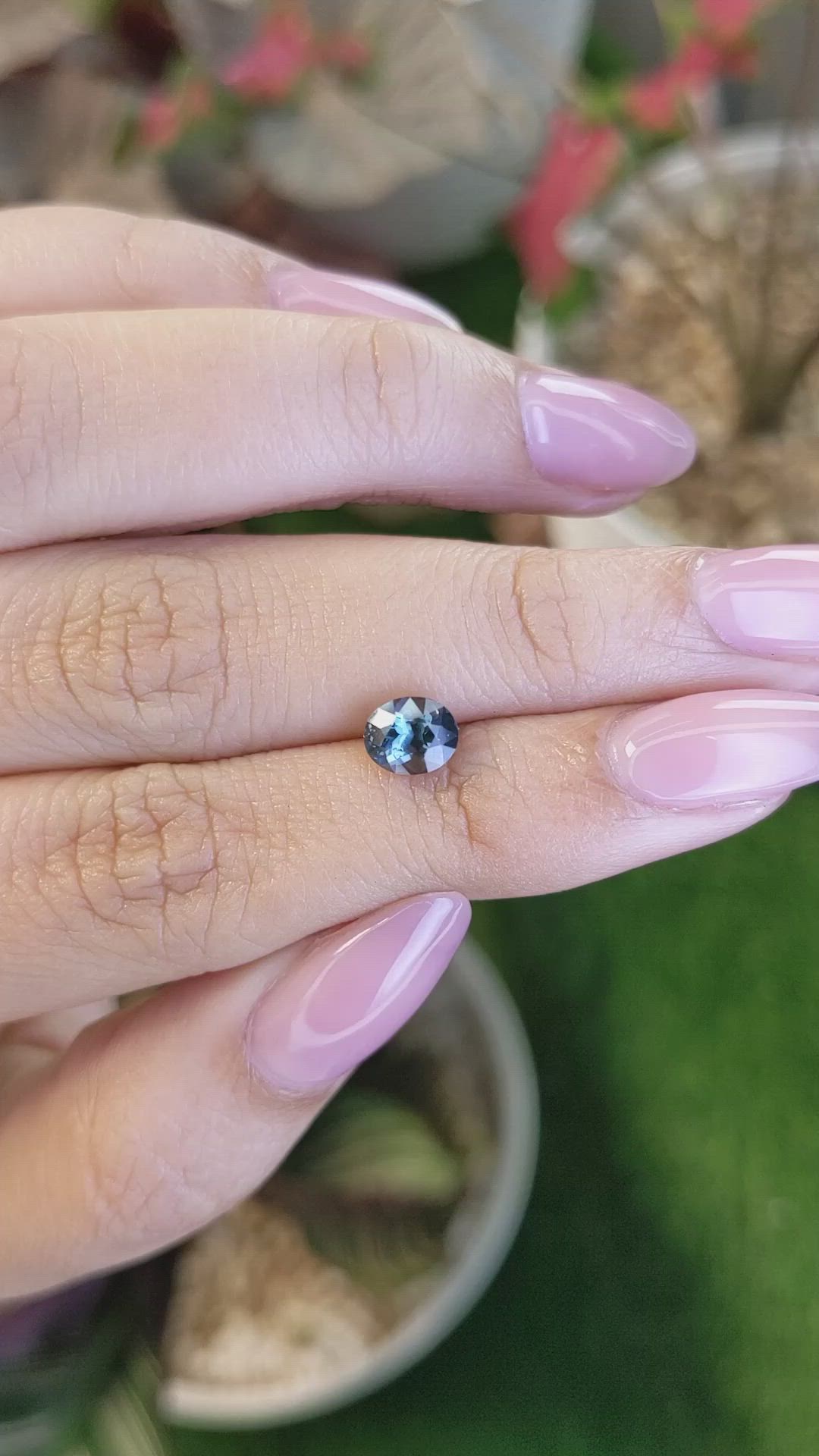 1.13 Ct. Bluish Green Spinel from Ceylon (Sri Lanka) Size Video
