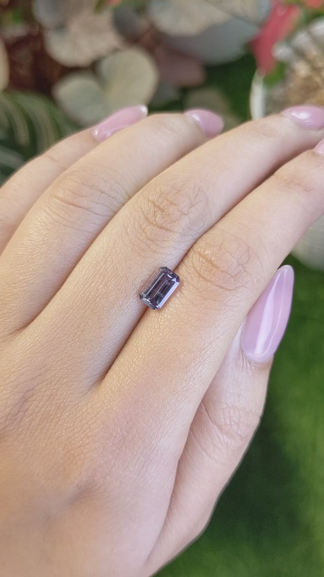 1.24 Ct. Purple Spinel from Ceylon (Sri Lanka) Size Video