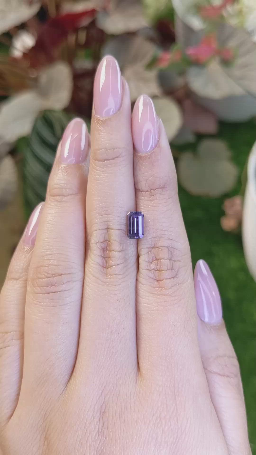 1.24 Ct. Purple Spinel from Ceylon (Sri Lanka) Size Video
