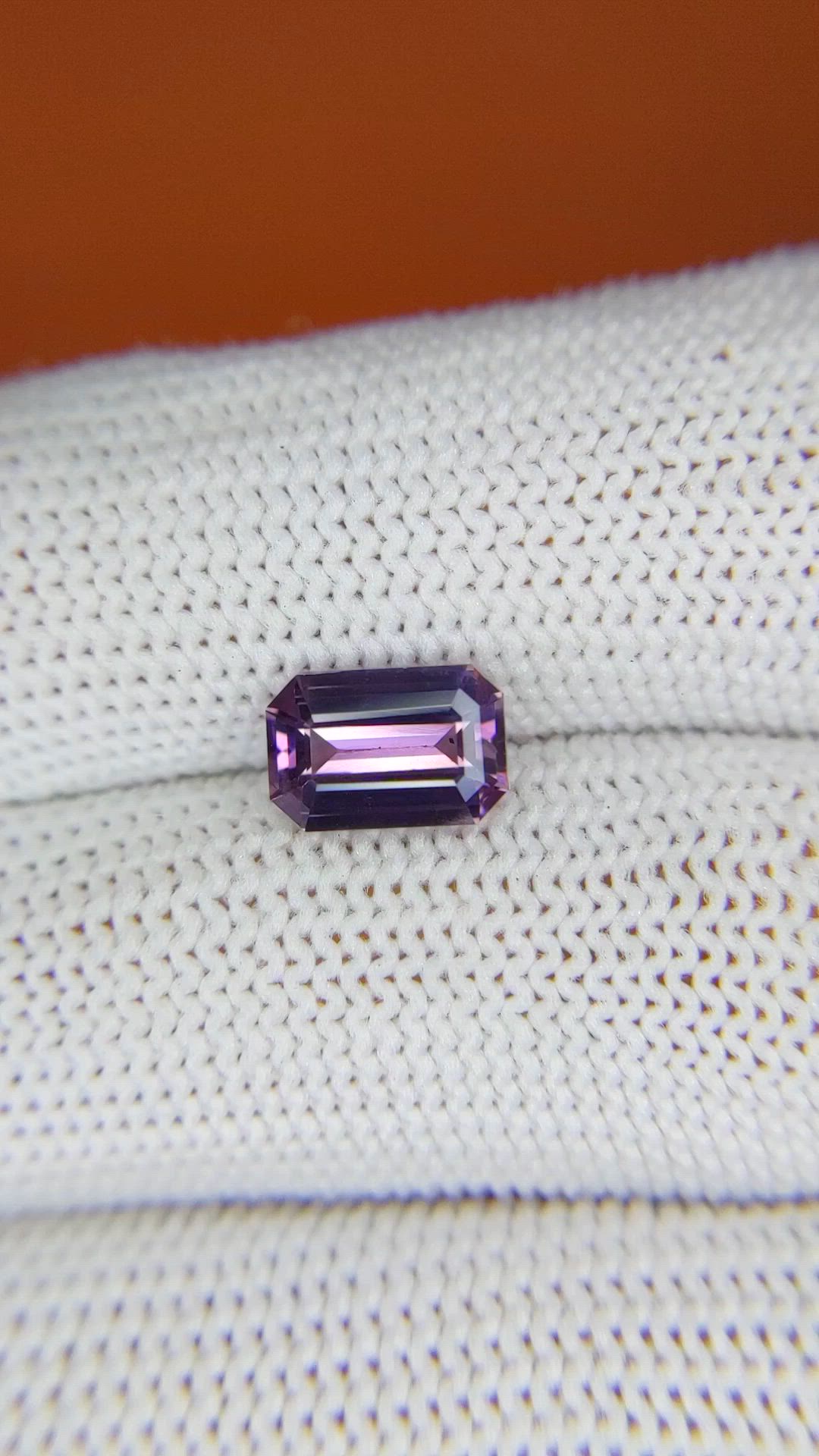 1.98 Ct. Pinkish Purple Spinel from Ceylon (Sri Lanka) Size Video