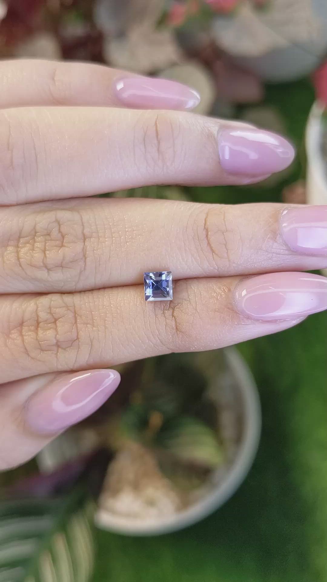 0.80 Ct. Blue Spinel from Ceylon (Sri Lanka) Size Video