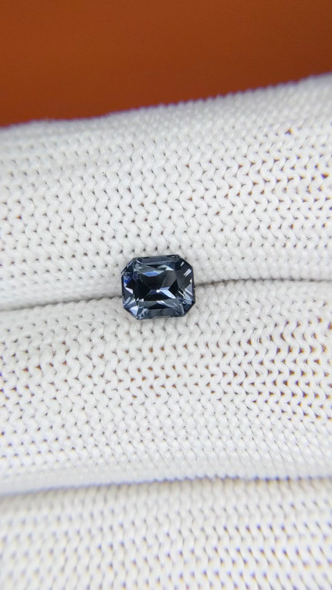 1.31 Ct. Greyish Blue Spinel from Ceylon (Sri Lanka) Size Video