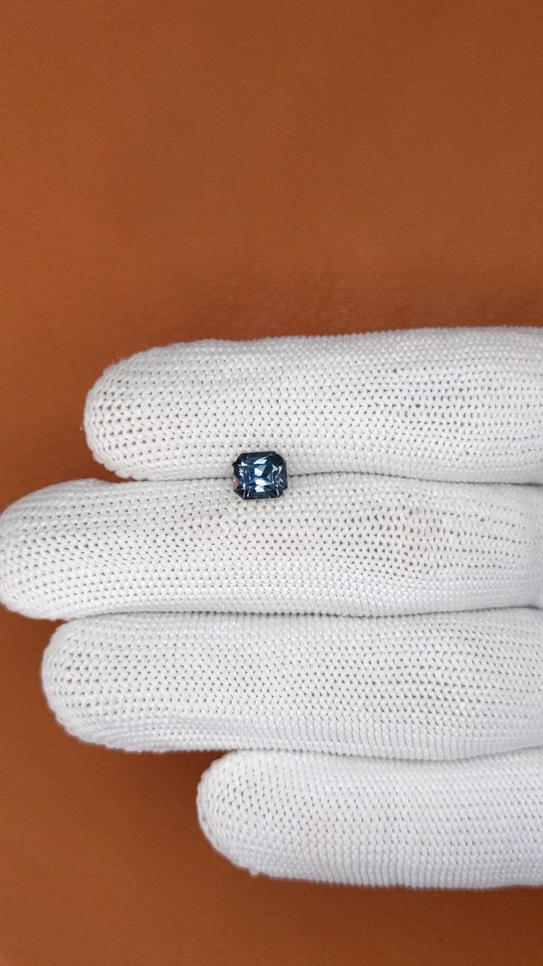 1.31 Ct. Greyish Blue Spinel from Ceylon (Sri Lanka) Size Video