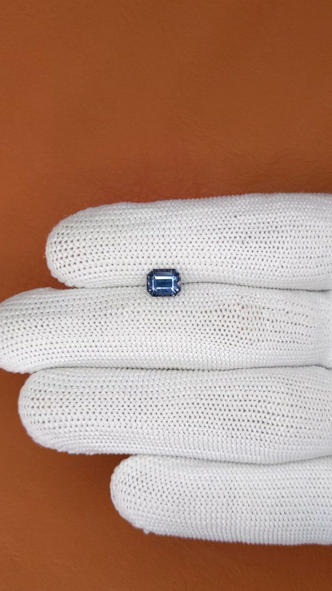 1.16 Ct. Blue Spinel from Tanzania Size Video