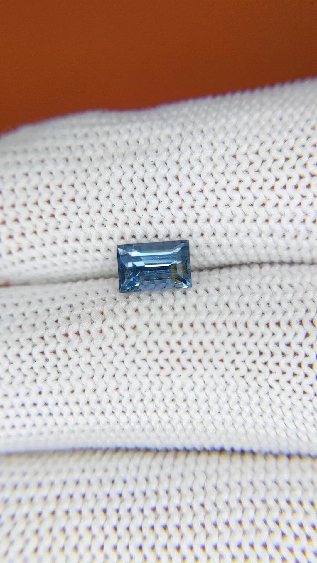 1.05 Ct. Blue Spinel from Ceylon (Sri Lanka) Size Video