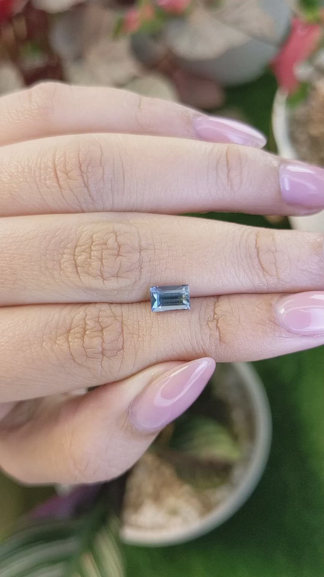 1.05 Ct. Blue Spinel from Ceylon (Sri Lanka) Size Video