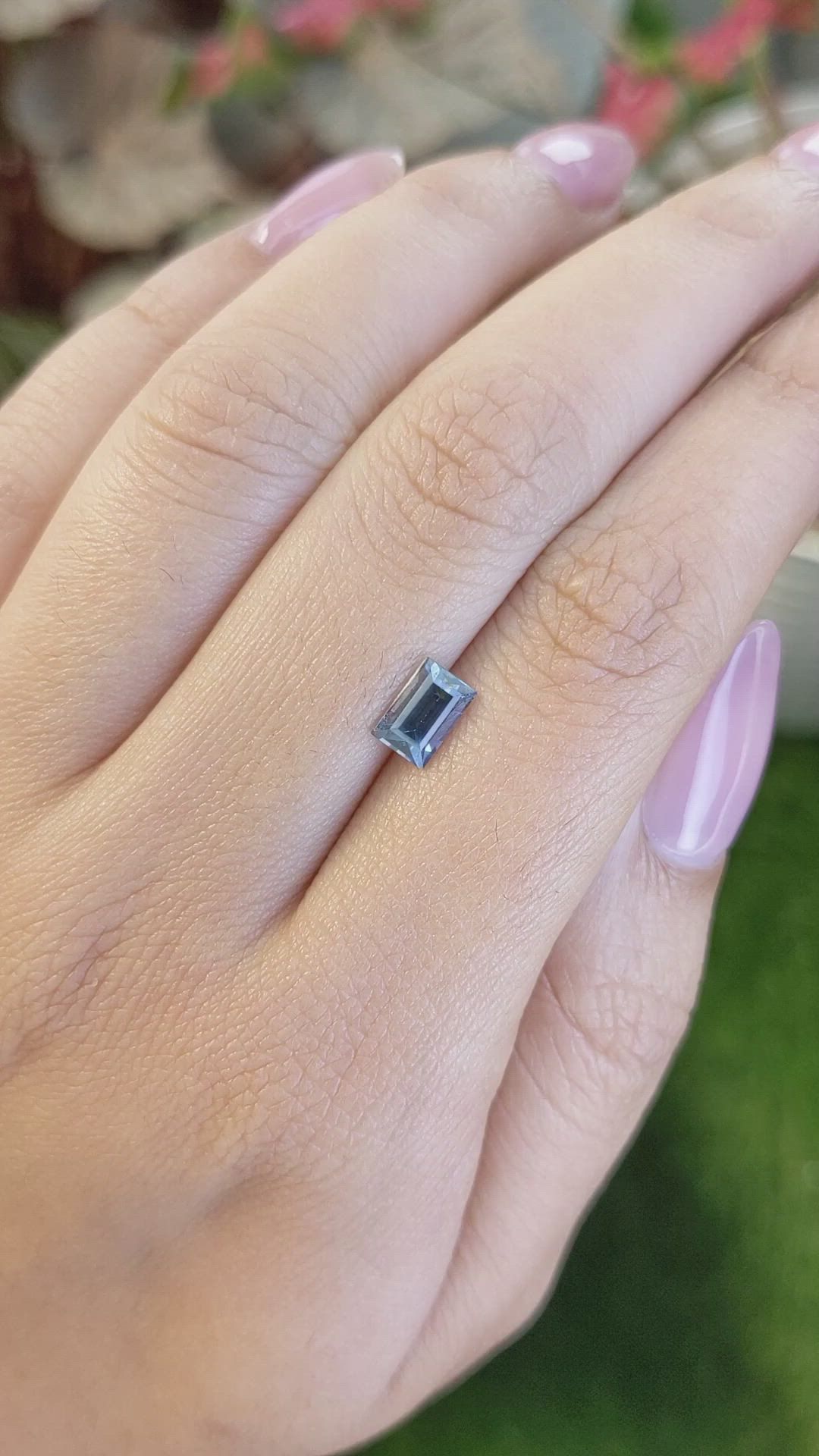 1.05 Ct. Blue Spinel from Ceylon (Sri Lanka) Size Video